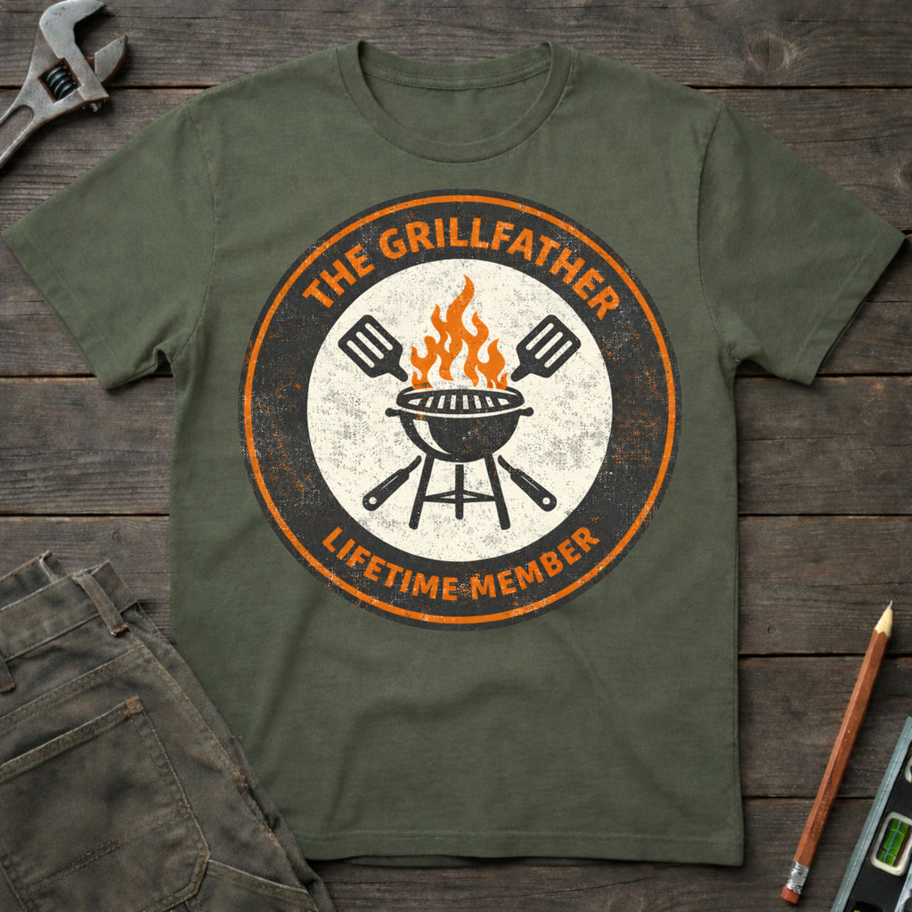 Grillfather Badge T-Shirt