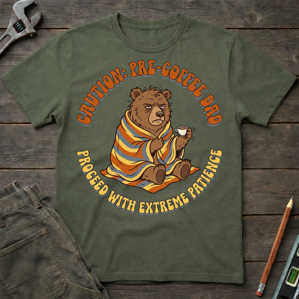 Caution: Pre-Coffee Dad T-Shirt