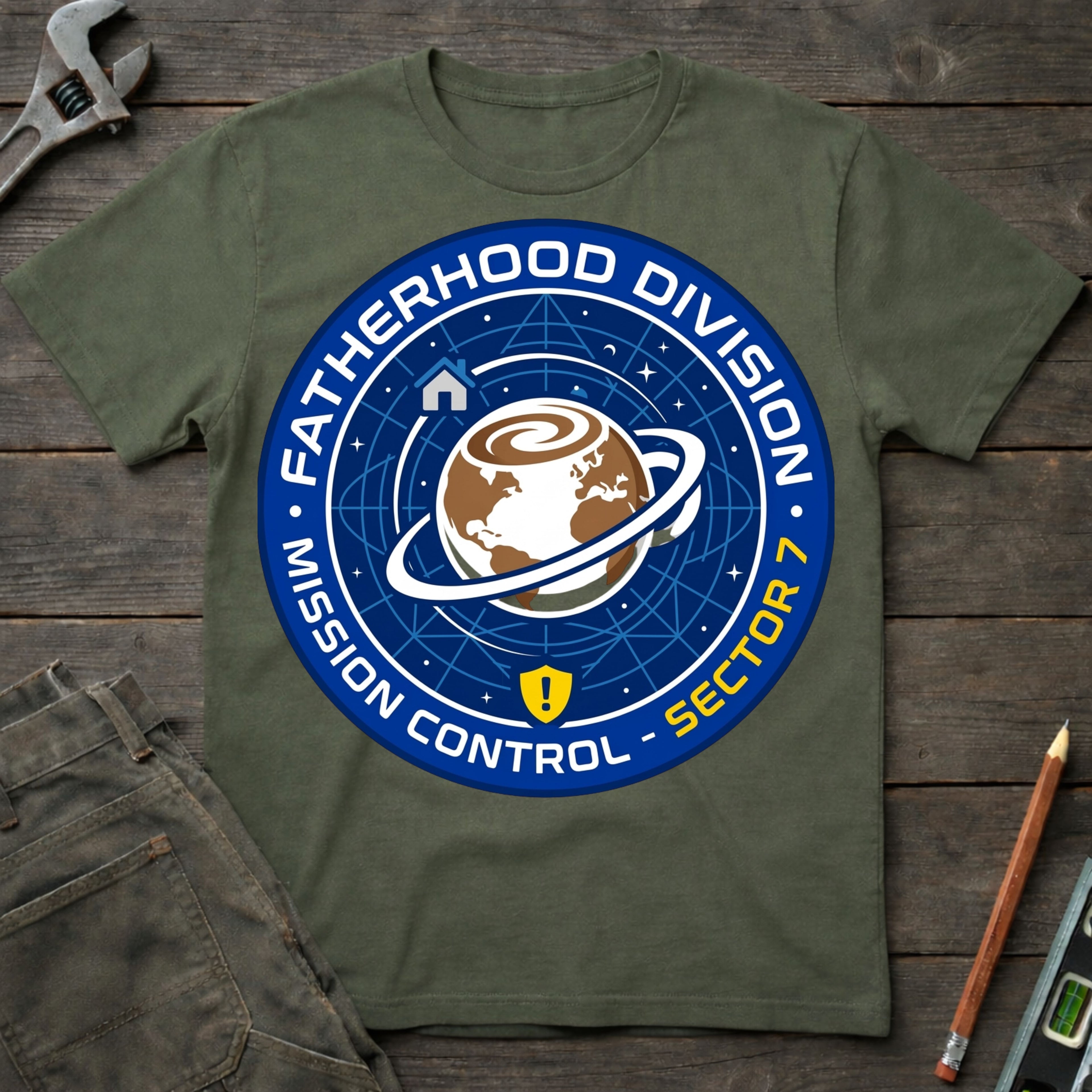 Fatherhood Division: Mission Control T-Shirt