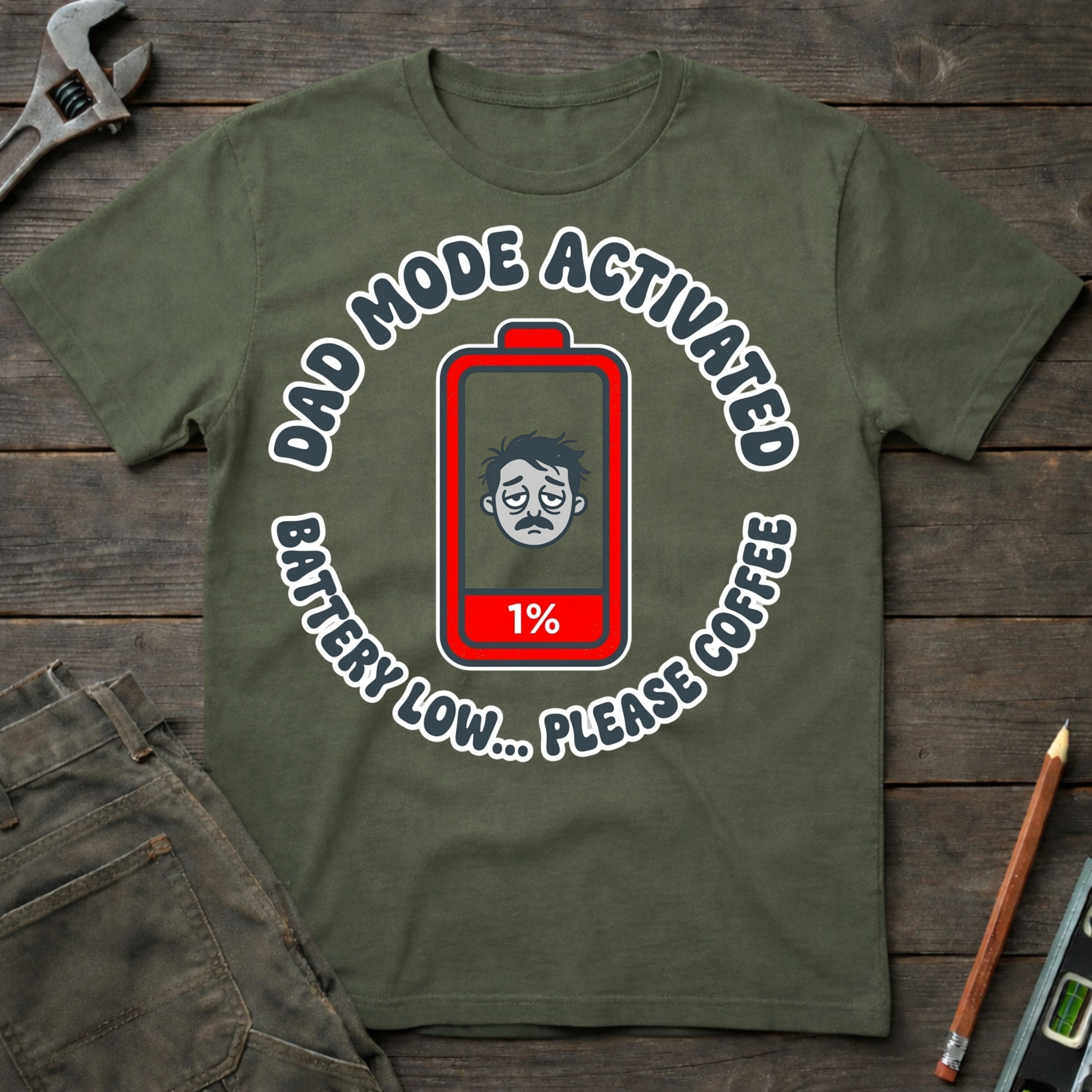 Battery Low: Please Coffee T-Shirt