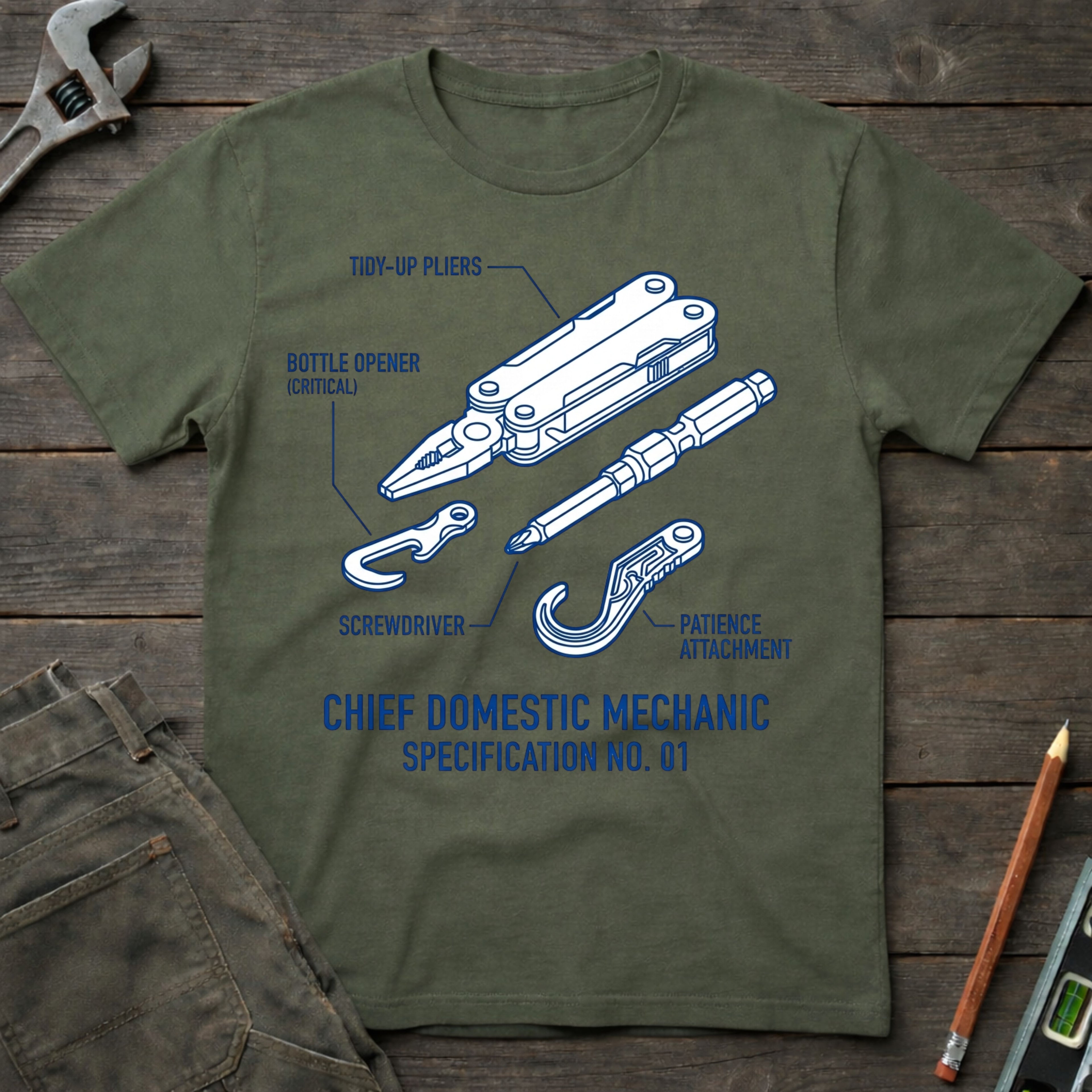 Chief Domestic Mechanic T-Shirt