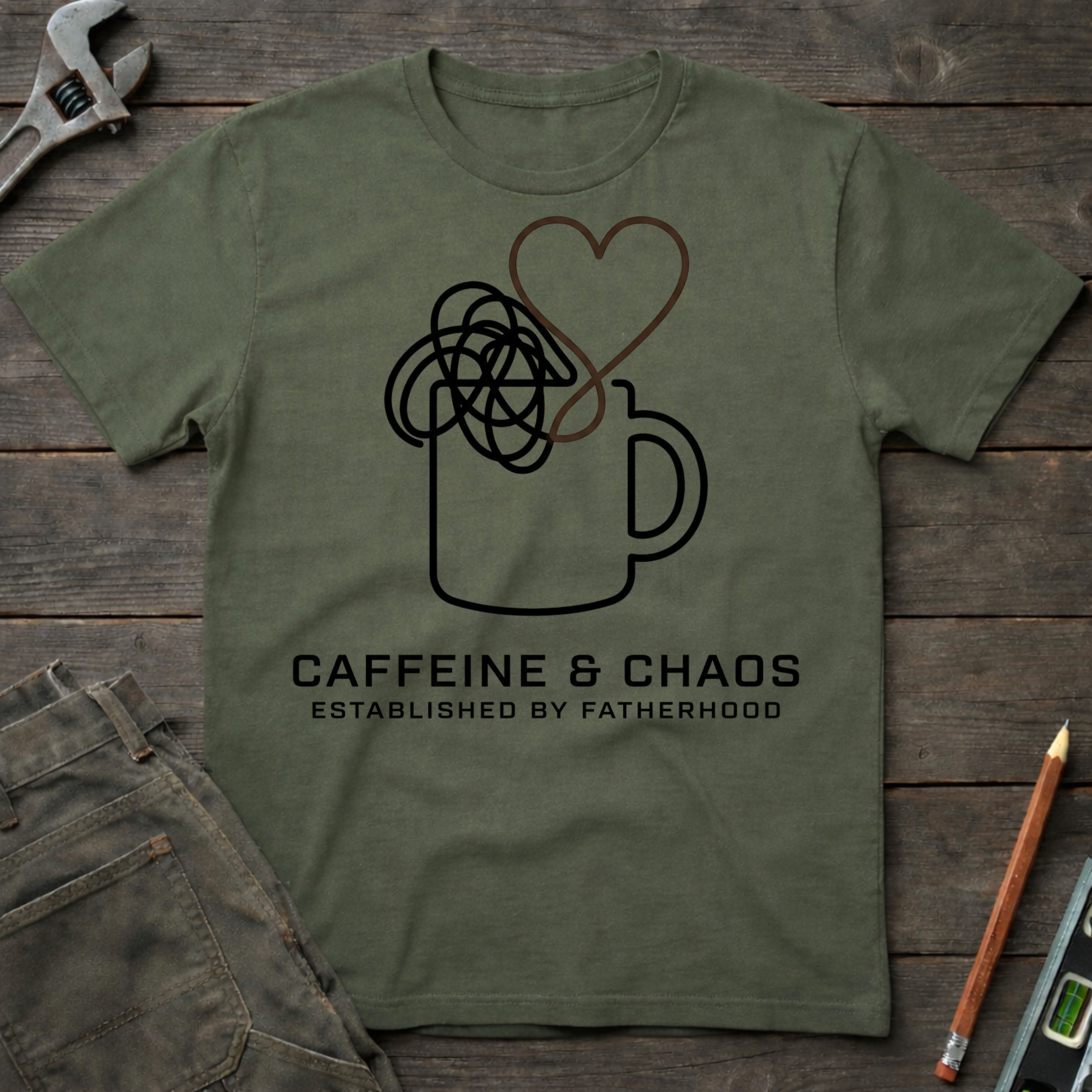 Caffeine and Chaos T-Shirt