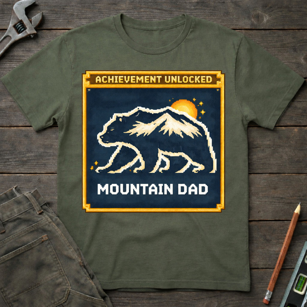 Achievement Unlocked: Mountain Dad T-Shirt