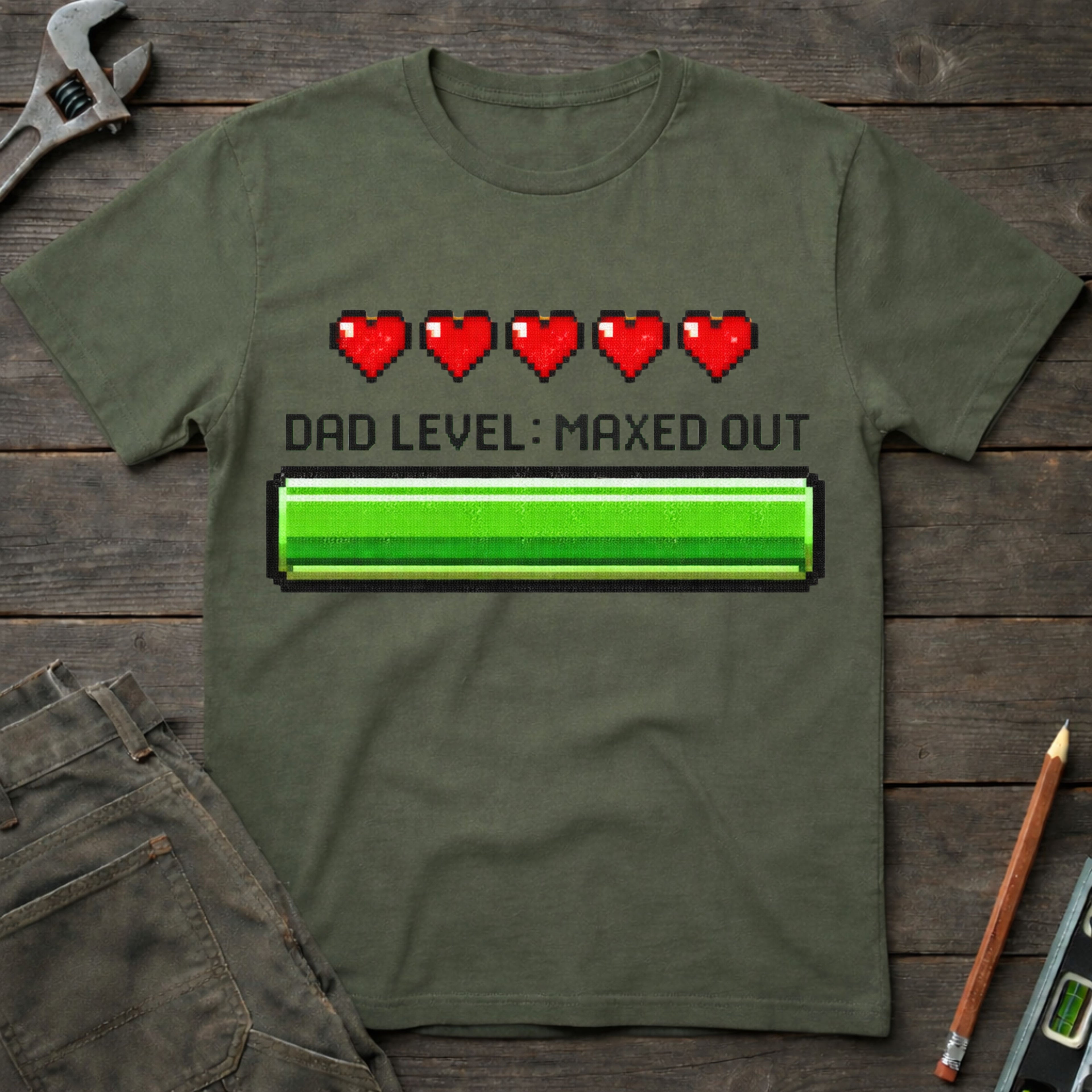Dad Level: Maxed Out T-Shirt
