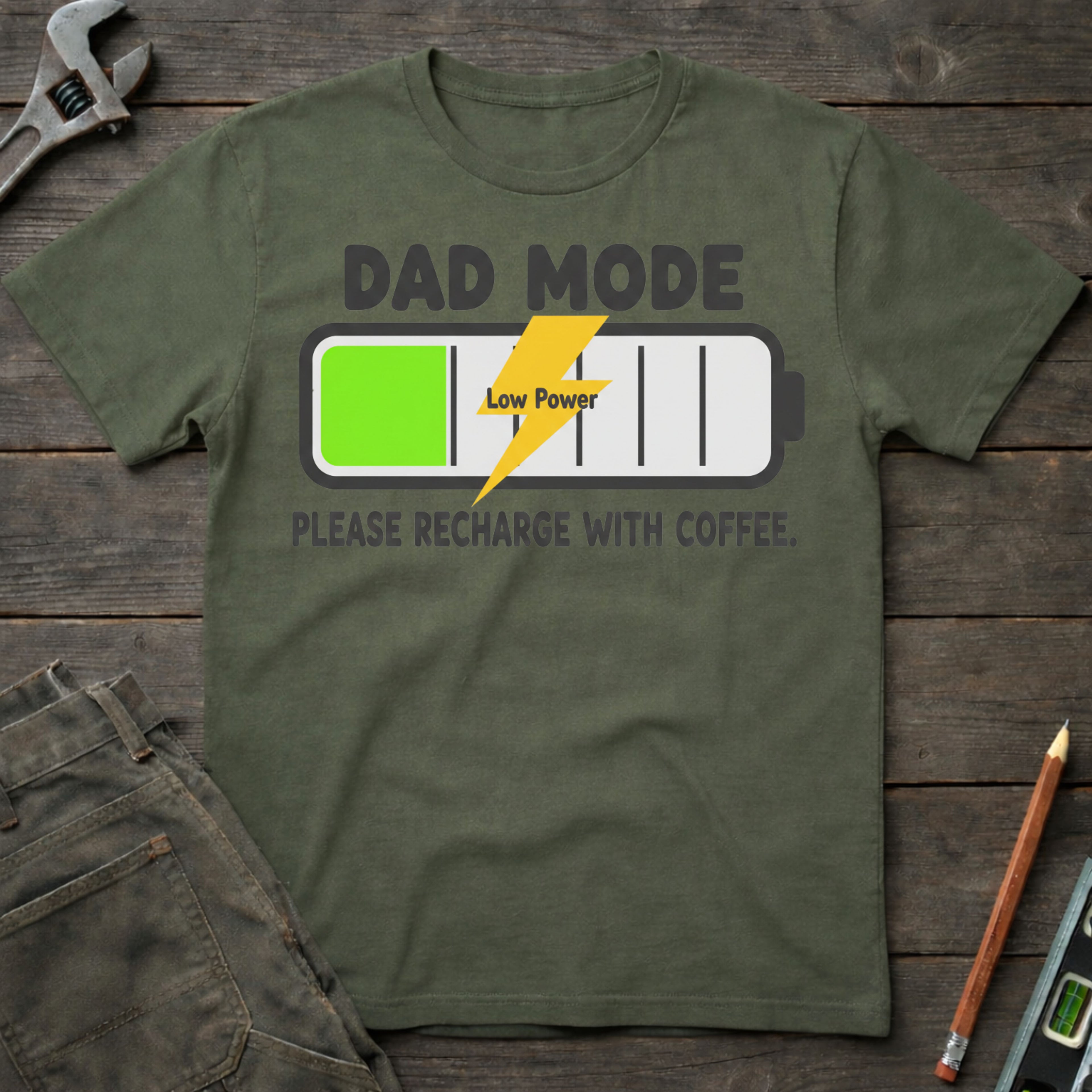 Dad Mode - Low Power T-Shirt