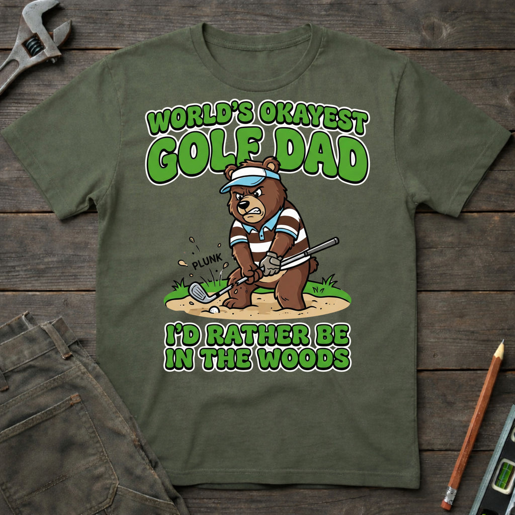 World's Okayest Golf Dad T-Shirt