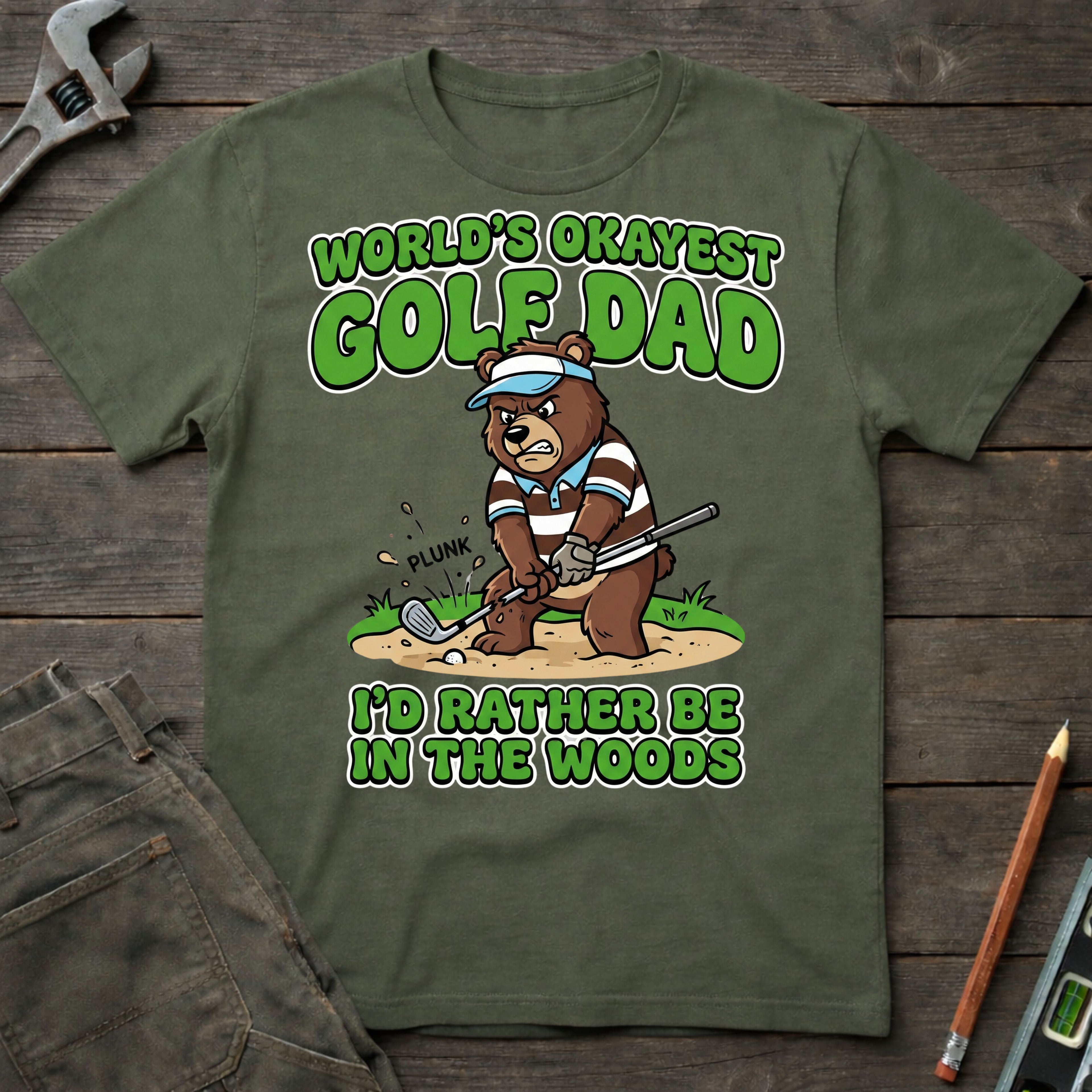 World's Okayest Golf Dad T-Shirt