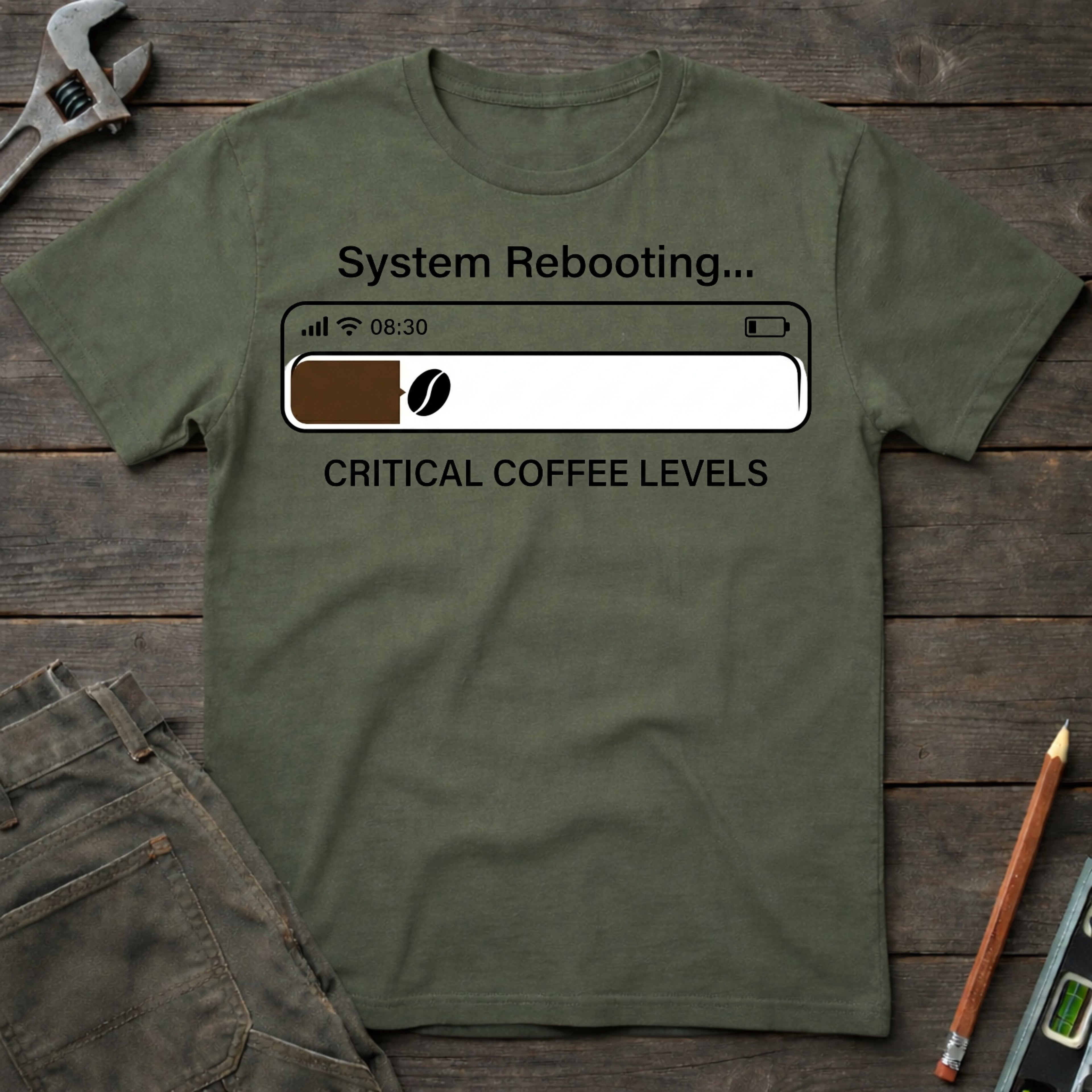 Critical Coffee Levels T-Shirt