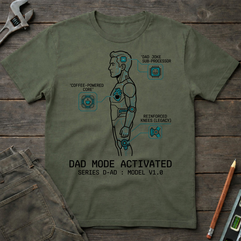 Dad Mode Activated Diagram T-Shirt
