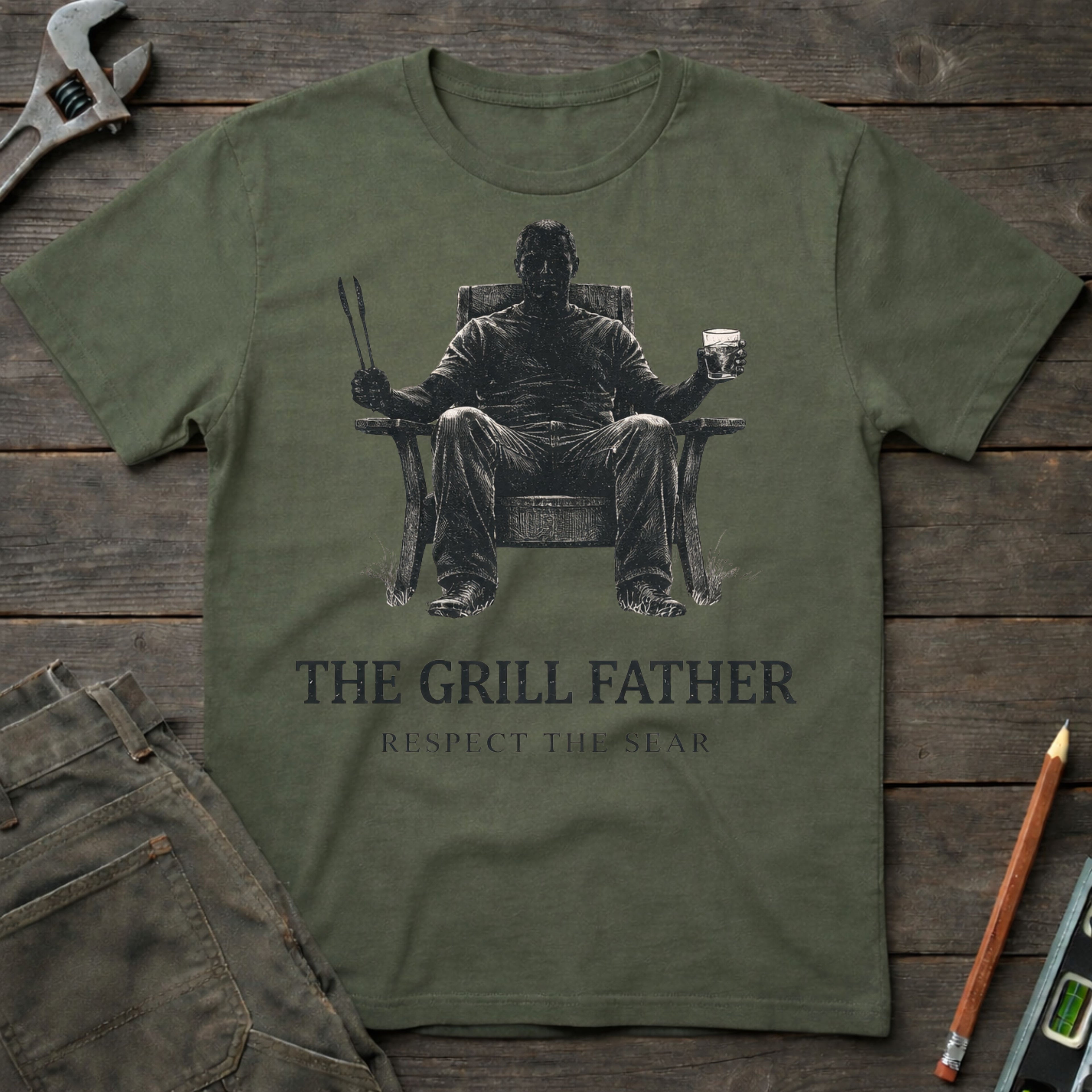 The Grill Father: Respect the Sear T-Shirt