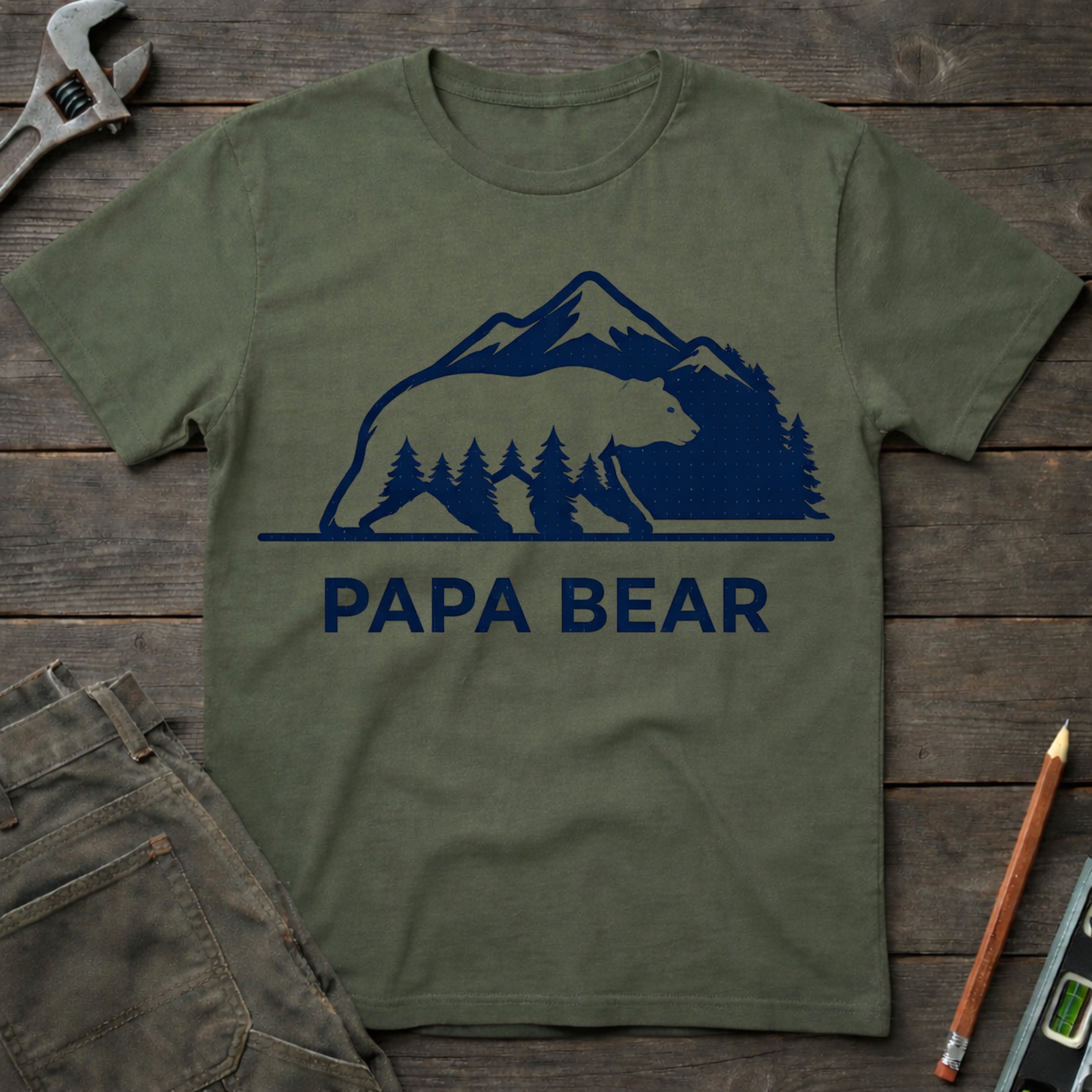 Papa Bear Logo T-Shirt