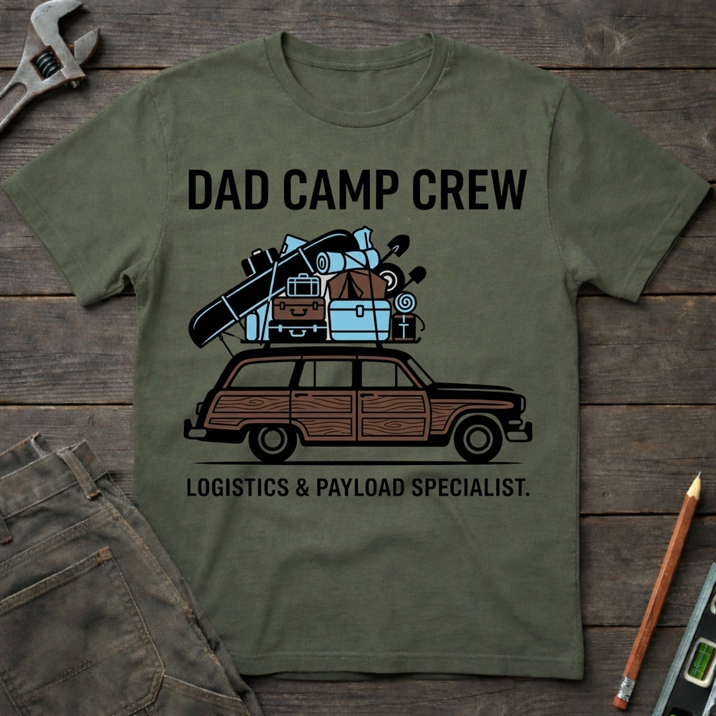 Dad Camp Crew Logistics T-Shirt