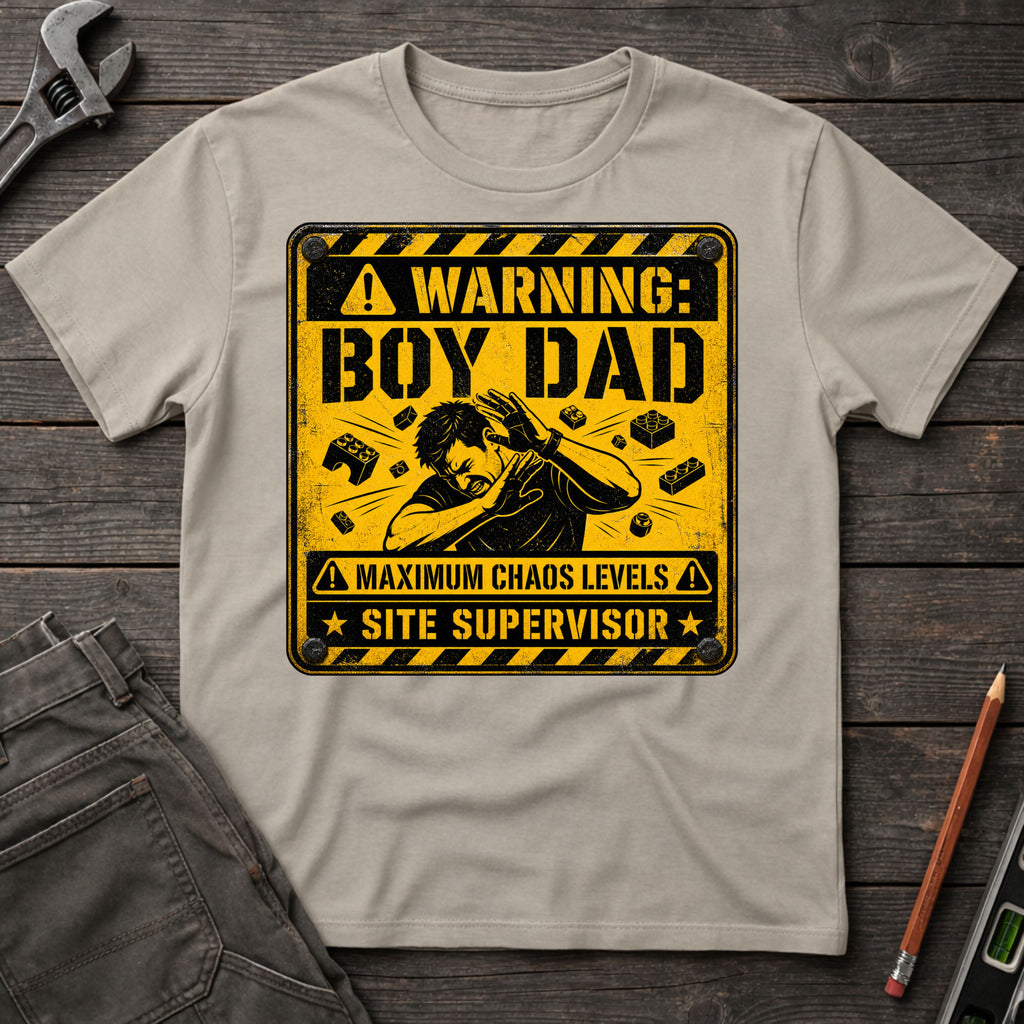 Warning: Boy Dad T-Shirt