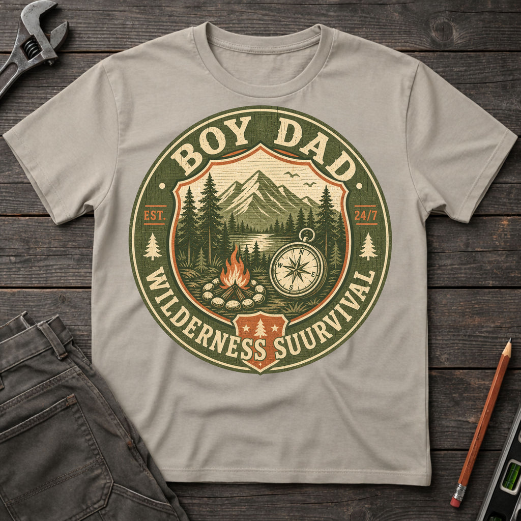 Boy Dad: Wilderness Survivial T-Shirt