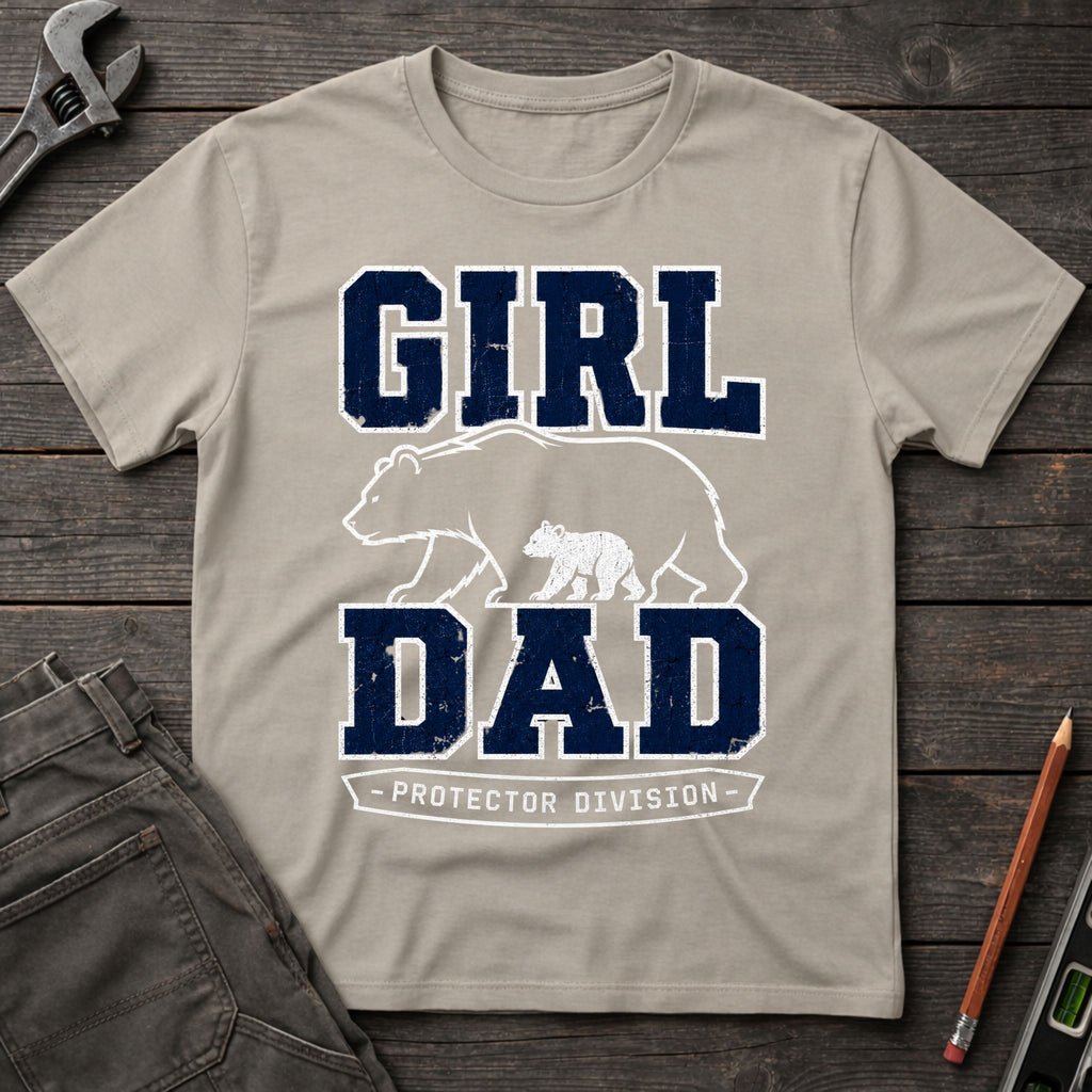 Girl Dad Protector Division T-Shirt