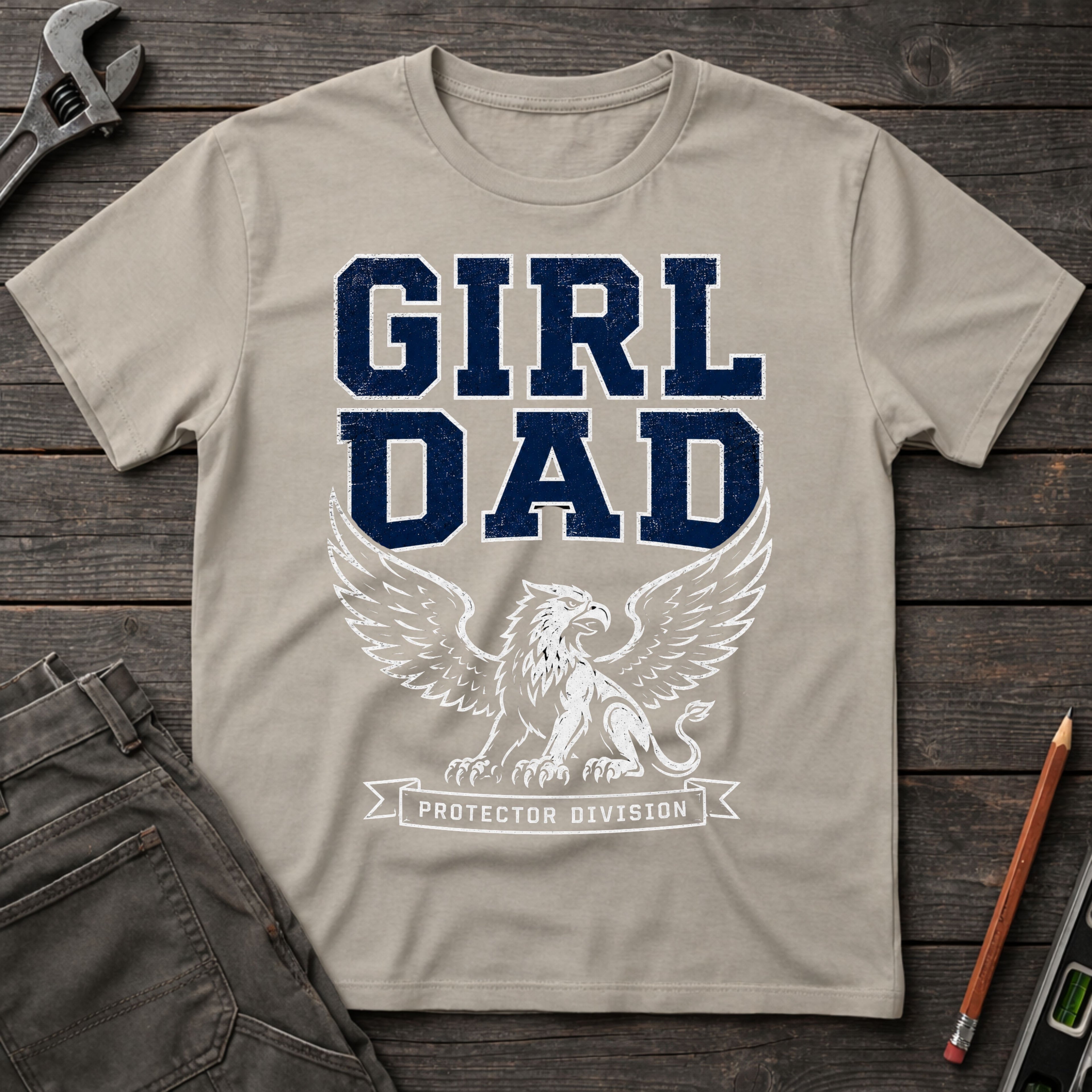 Girl Dad Protector Division T-Shirt