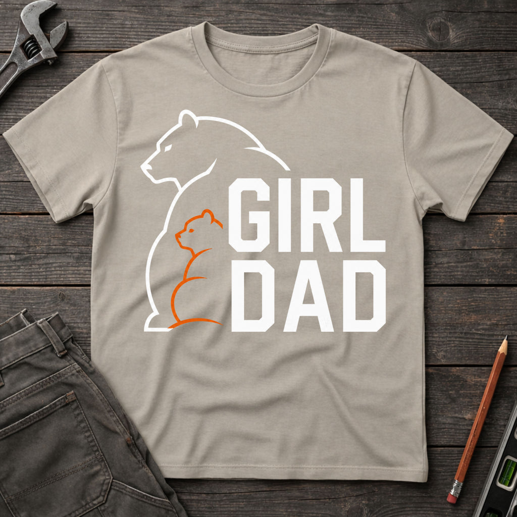 Girl Dad Bear T-Shirt