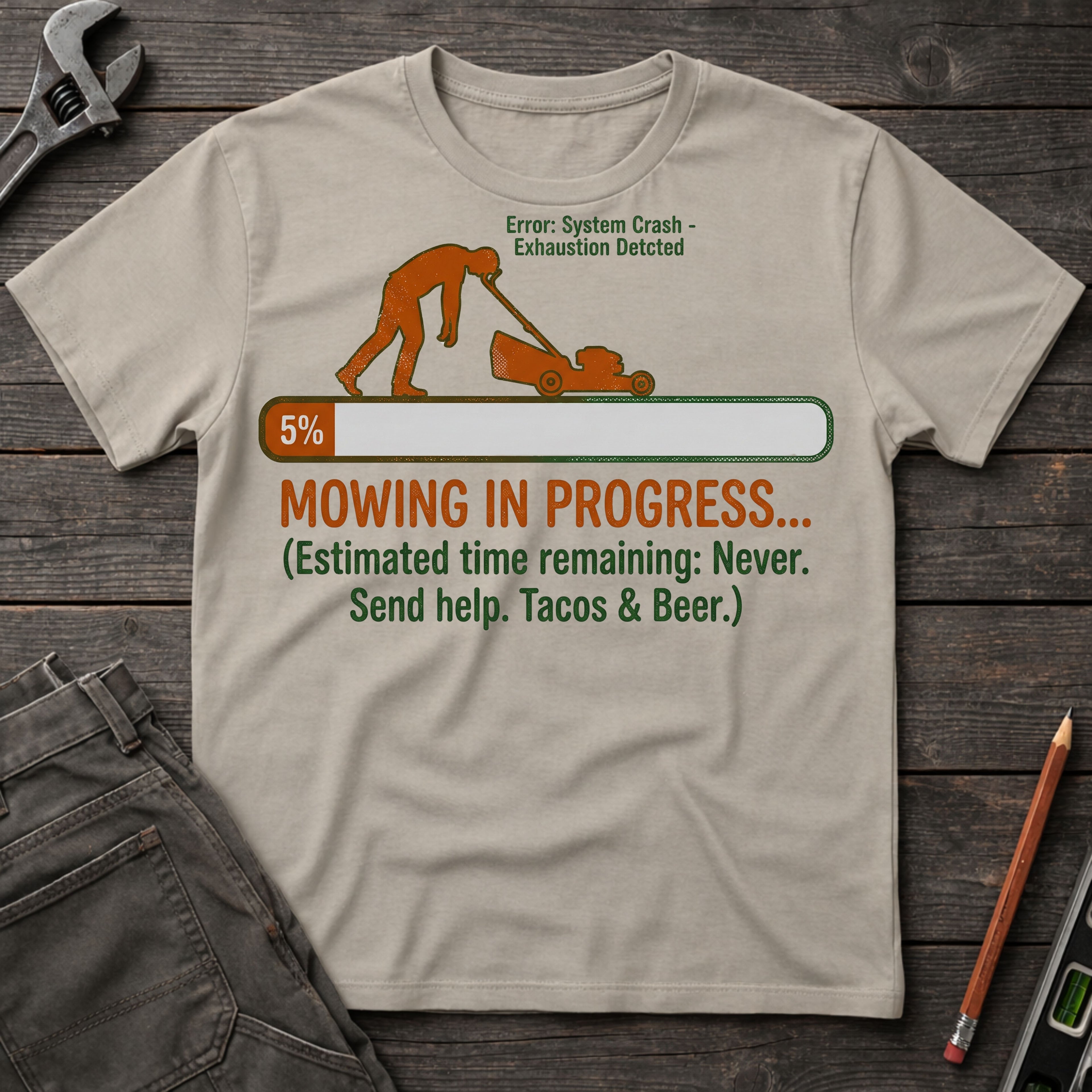 Mowing in Progress T-Shirt