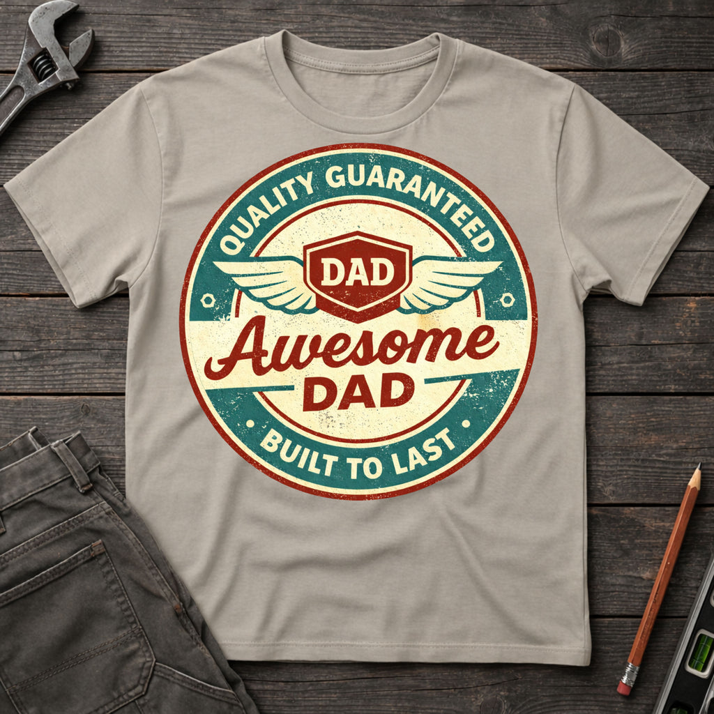 Awesome Dad Badge T-Shirt