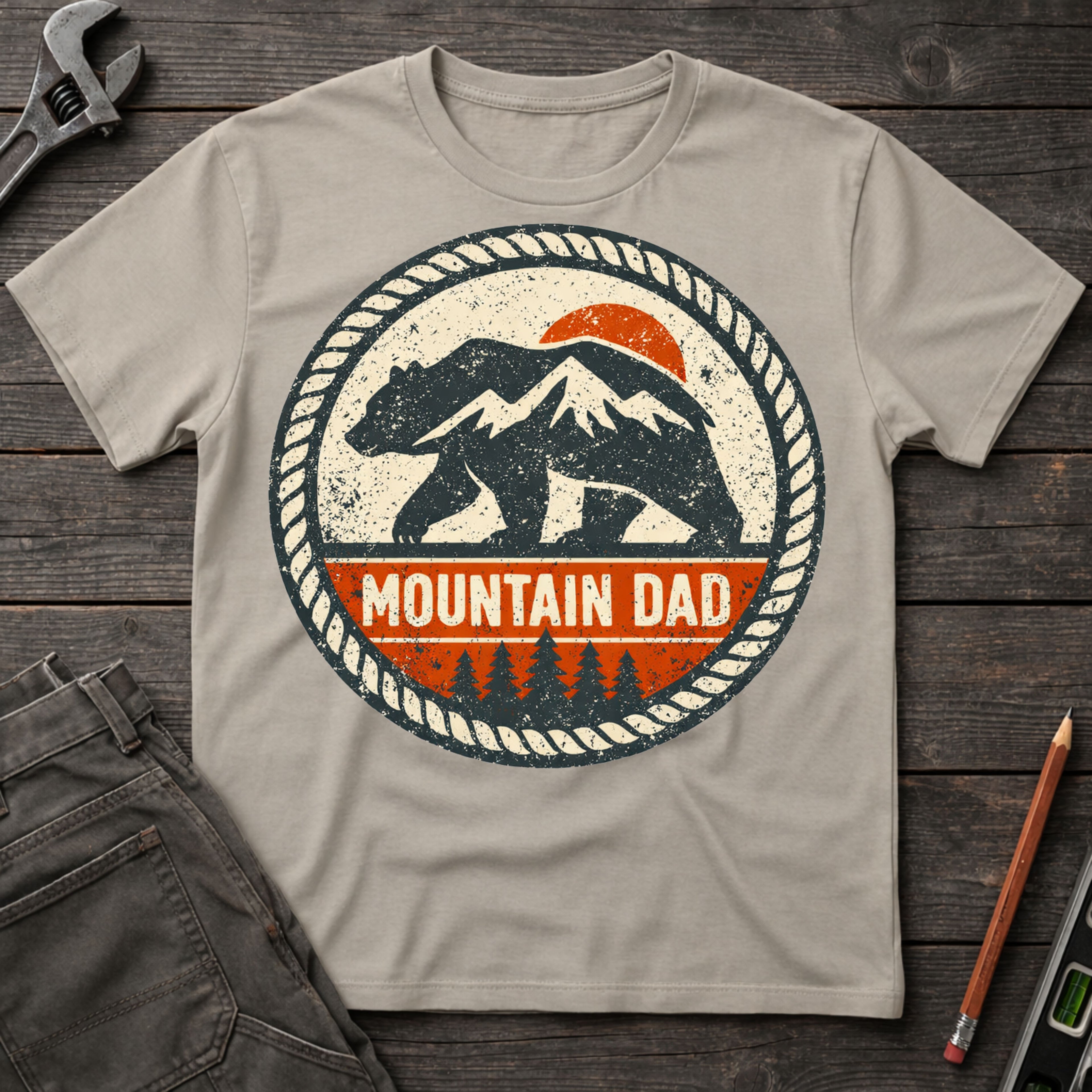 Mountain Dad Badge T-Shirt