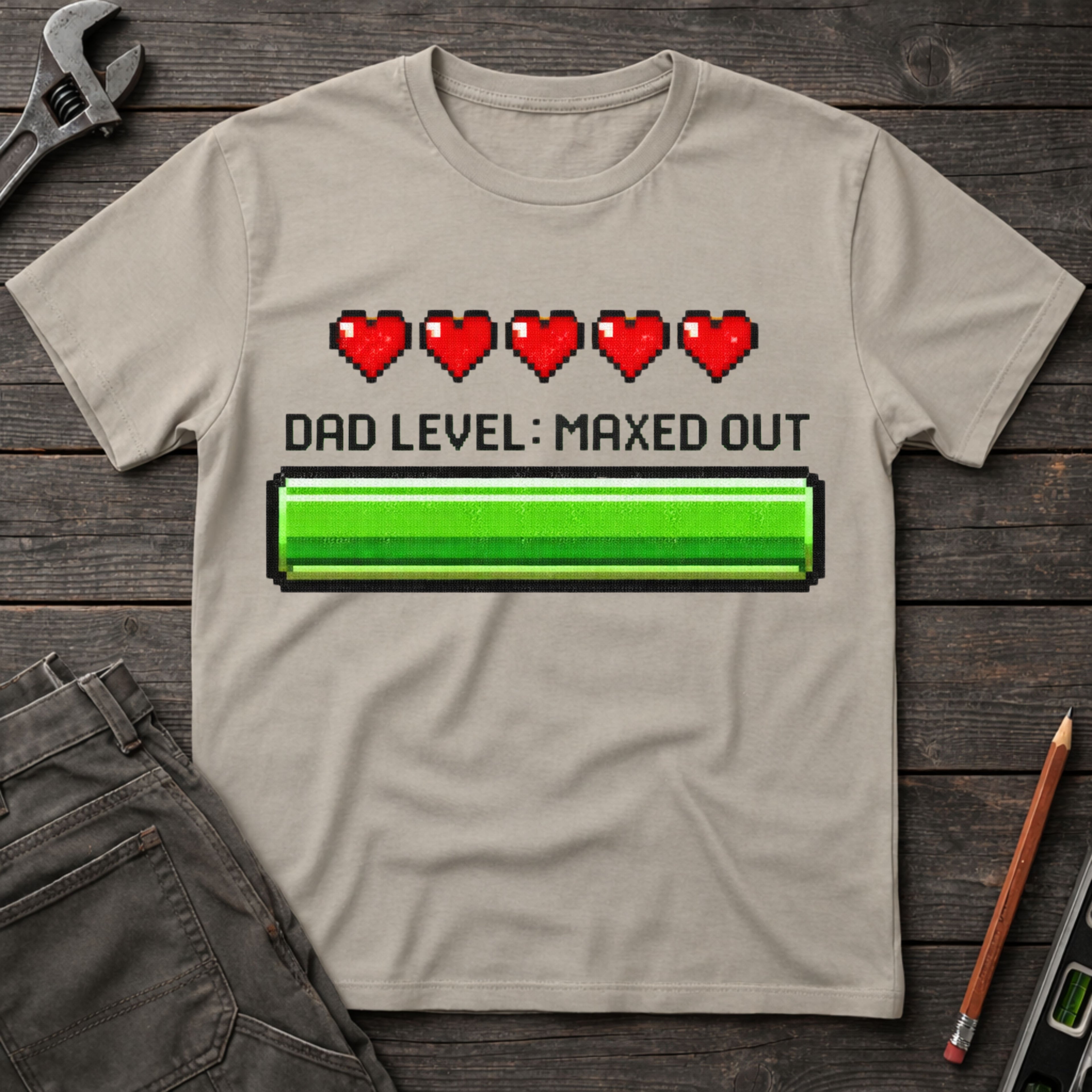 Dad Level: Maxed Out T-Shirt