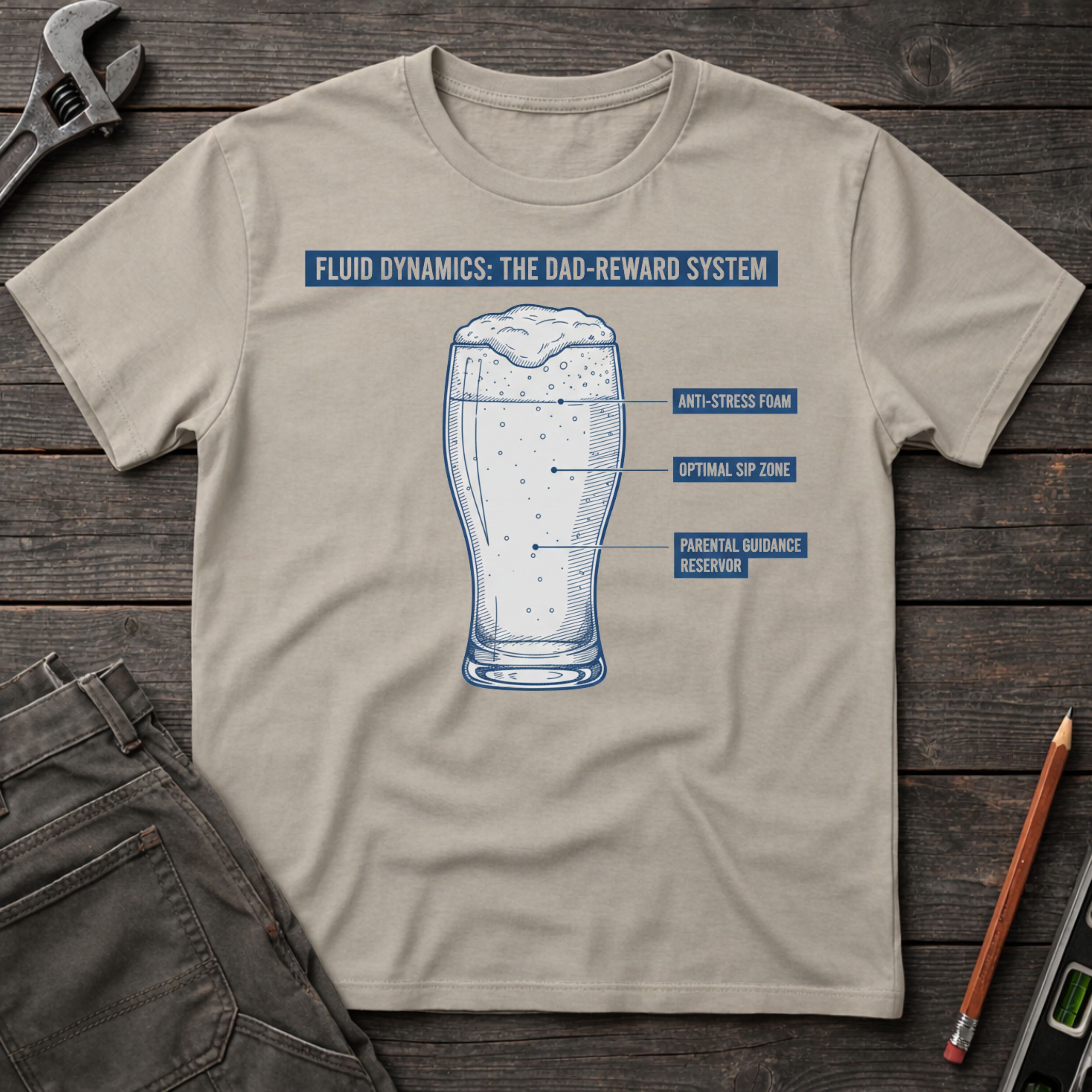 Fluid Dynamics: Dad Edition T-Shirt