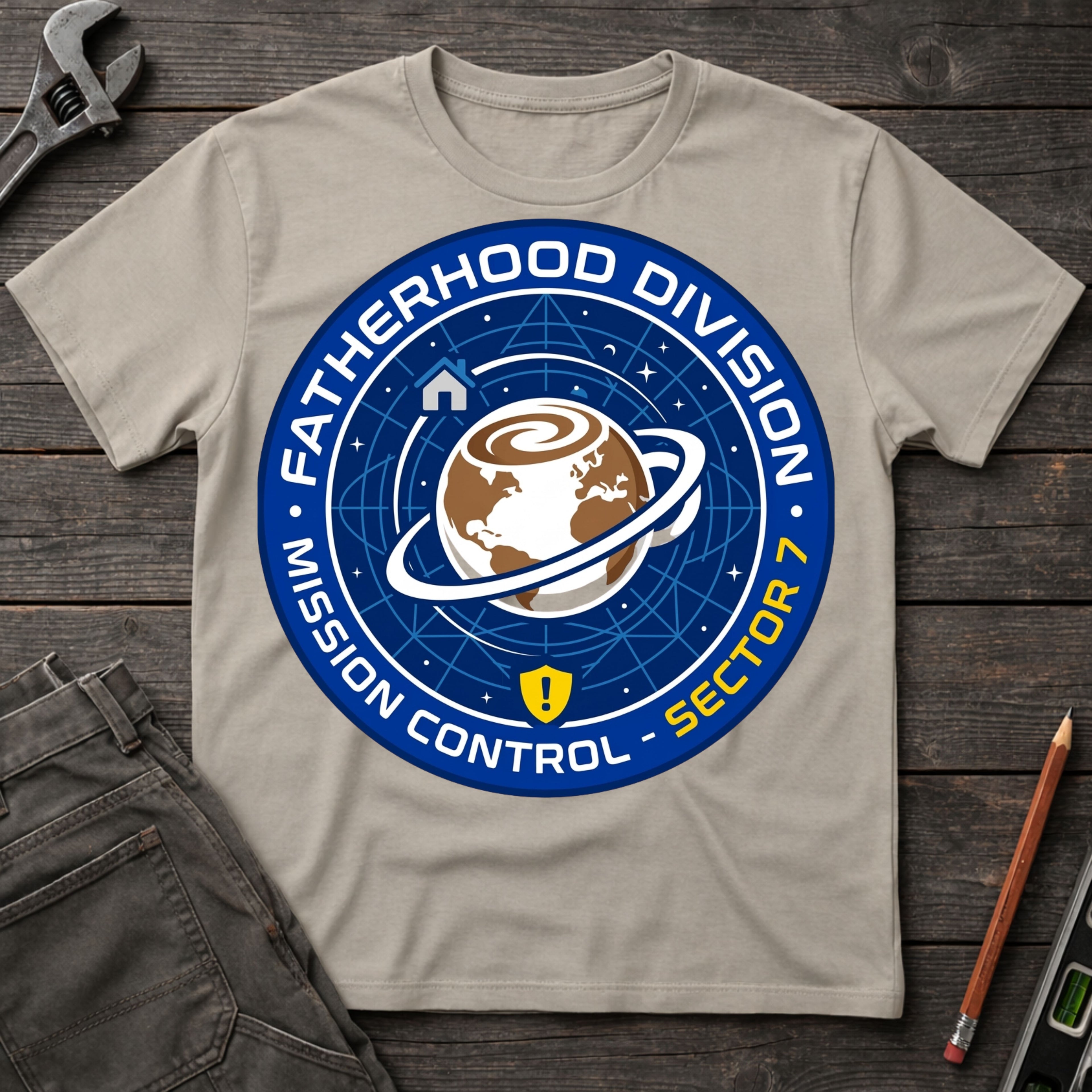Fatherhood Division: Mission Control T-Shirt