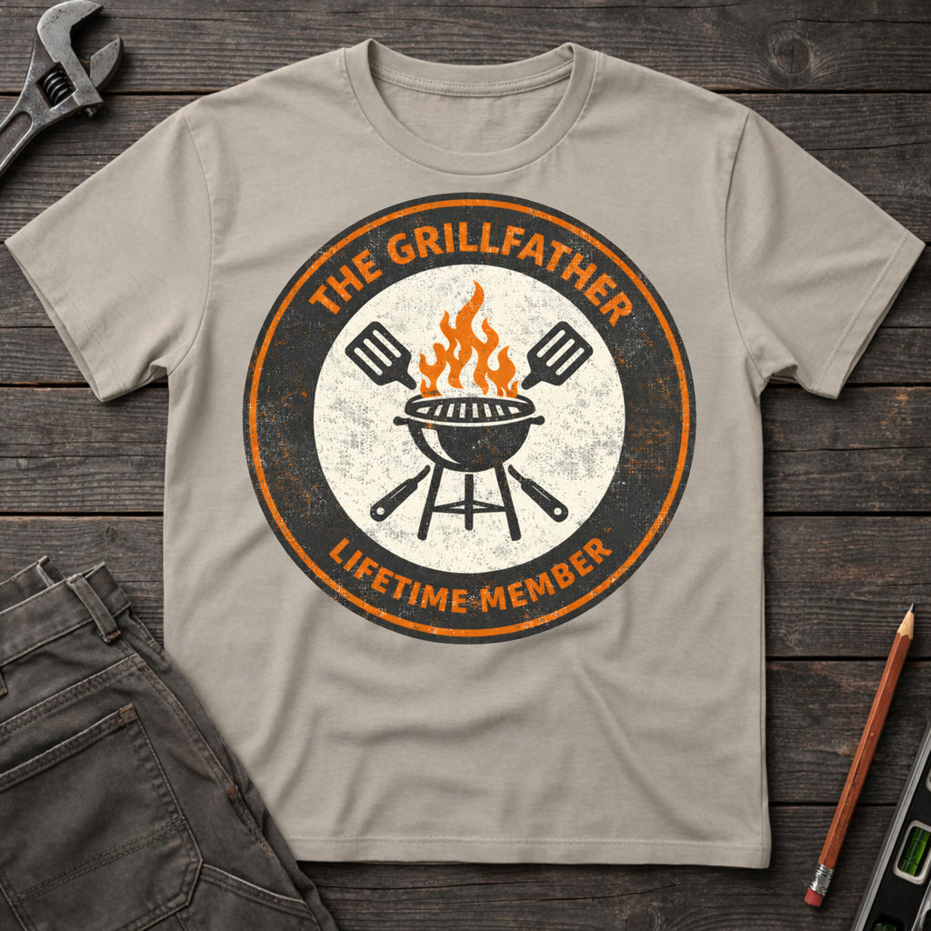 Grillfather Badge T-Shirt