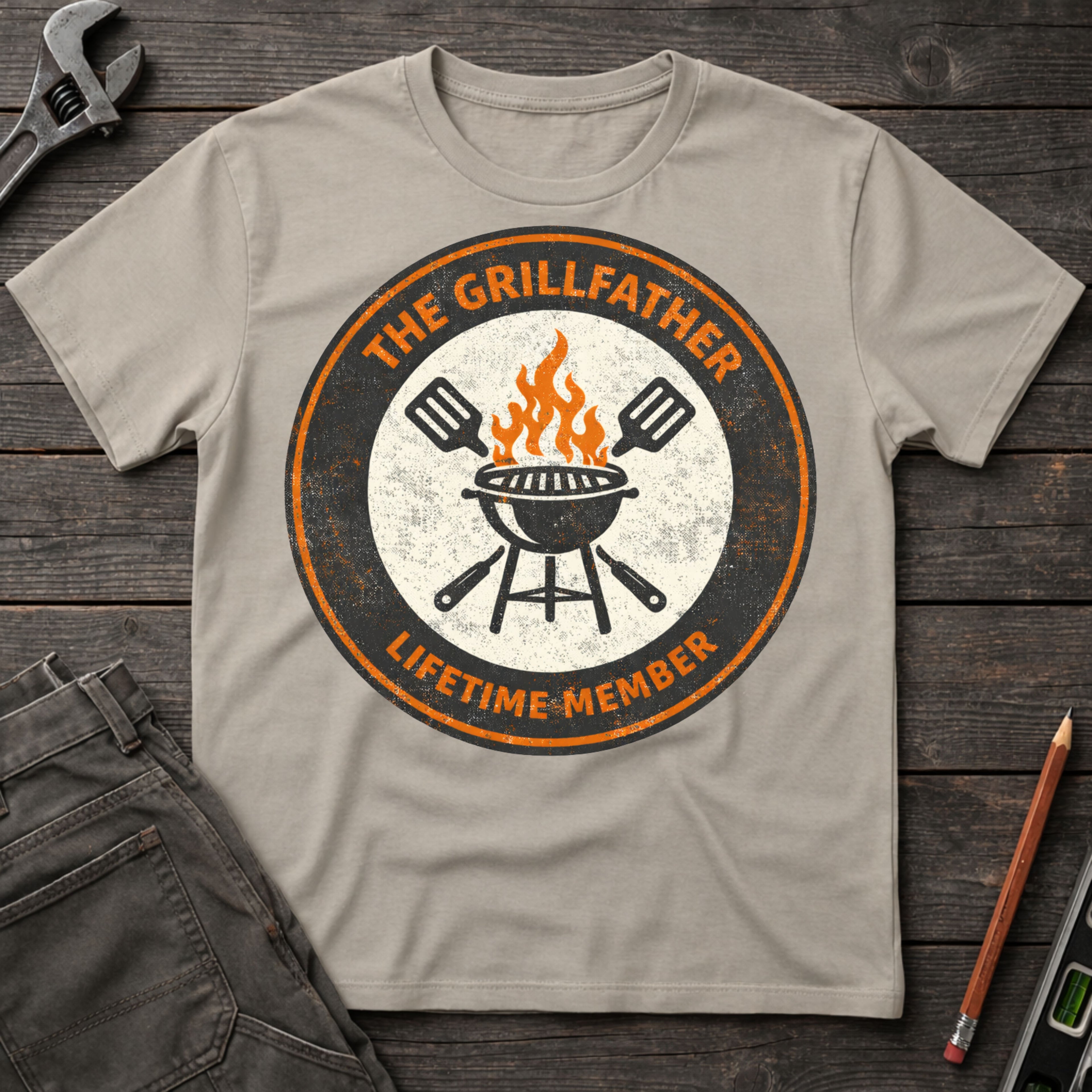Grillfather Badge T-Shirt