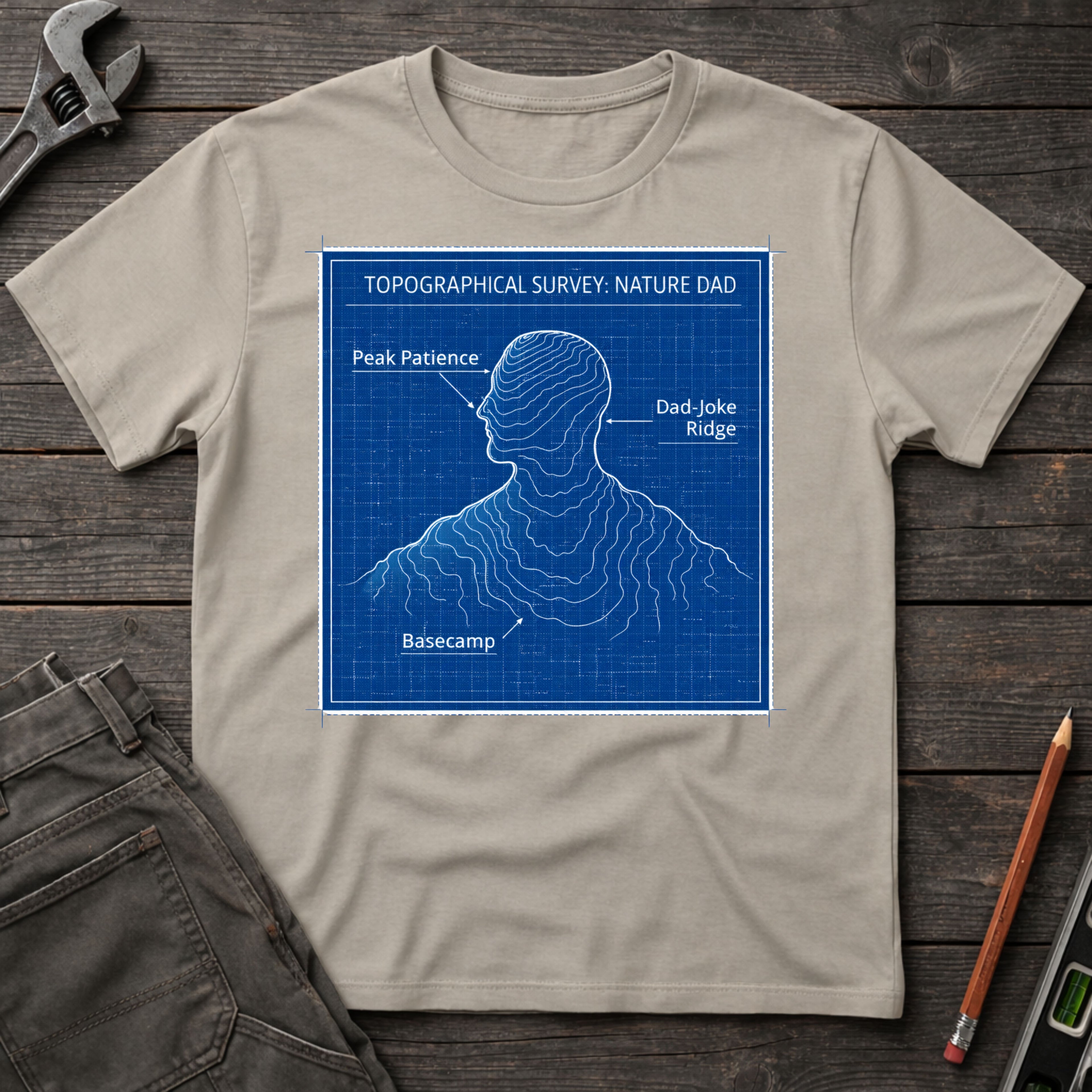 Dad Topography  T-Shirt