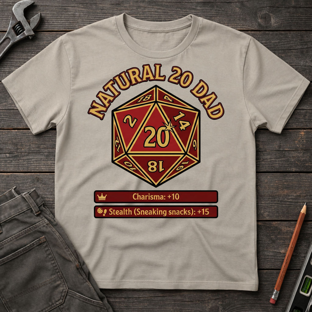 Natural 20 Dad T-Shirt