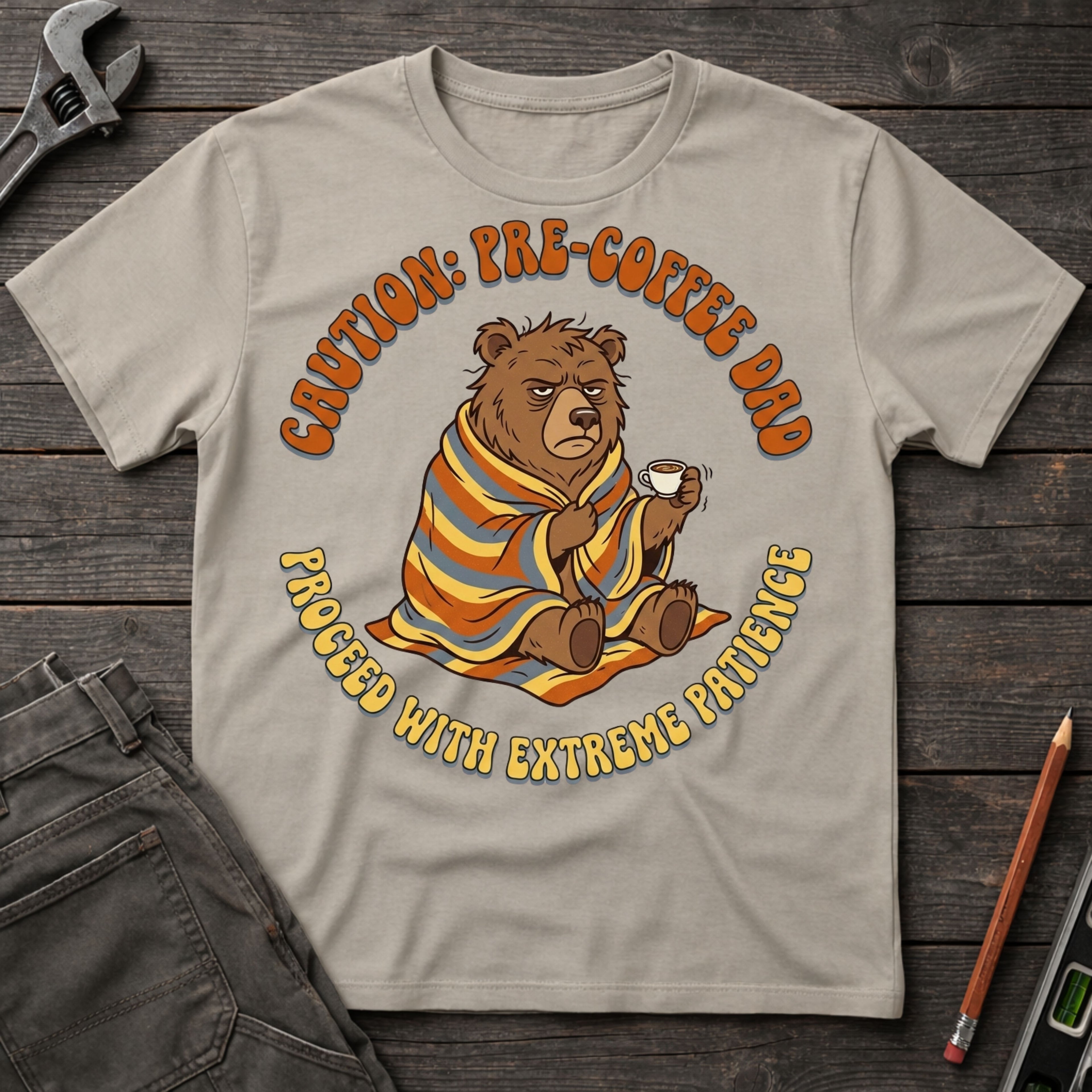 Caution: Pre-Coffee Dad T-Shirt