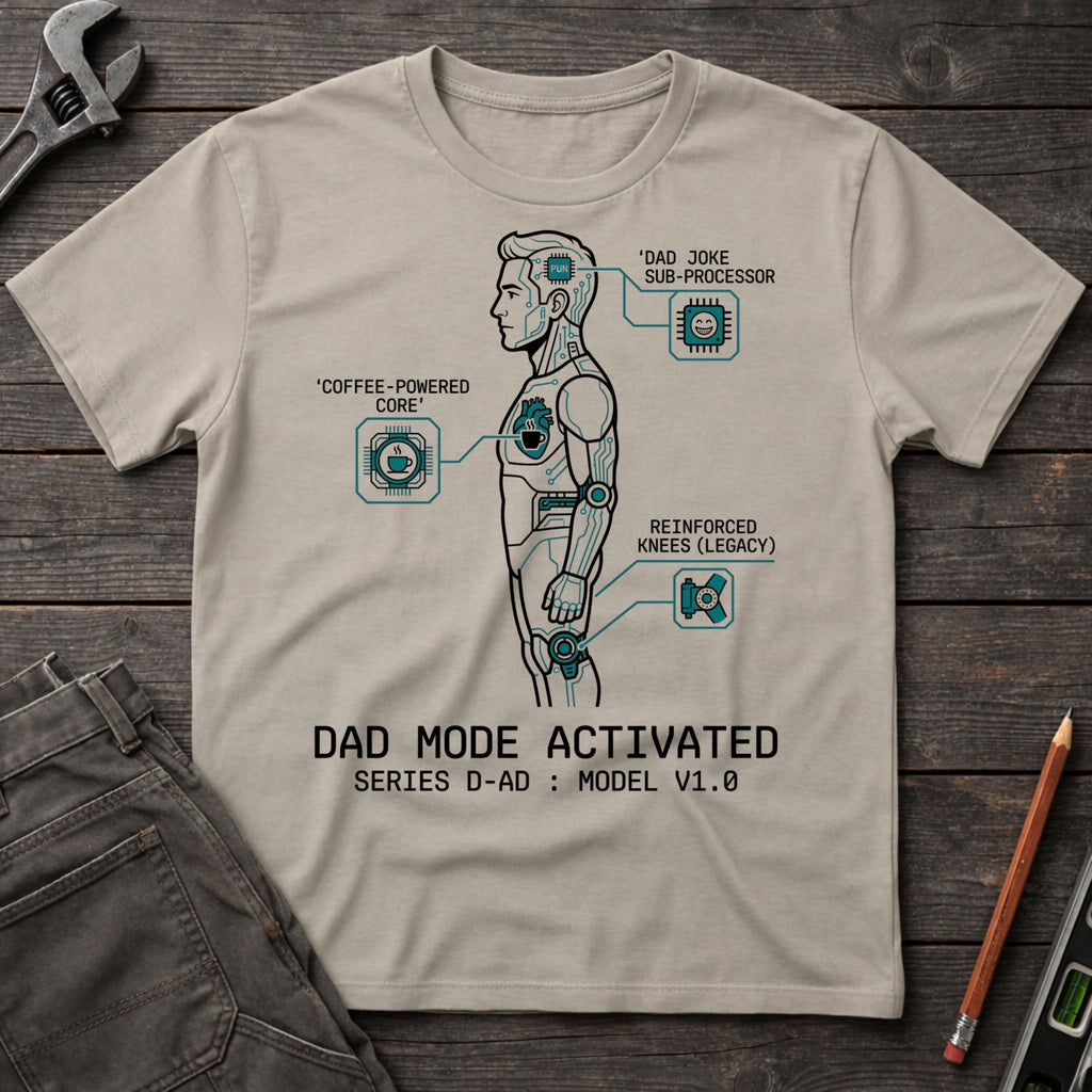Dad Mode Activated Diagram T-Shirt