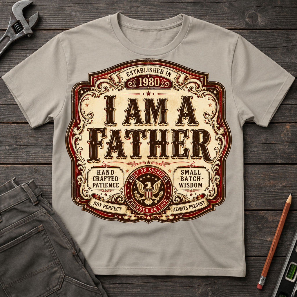 I am a Father Label T-Shirt