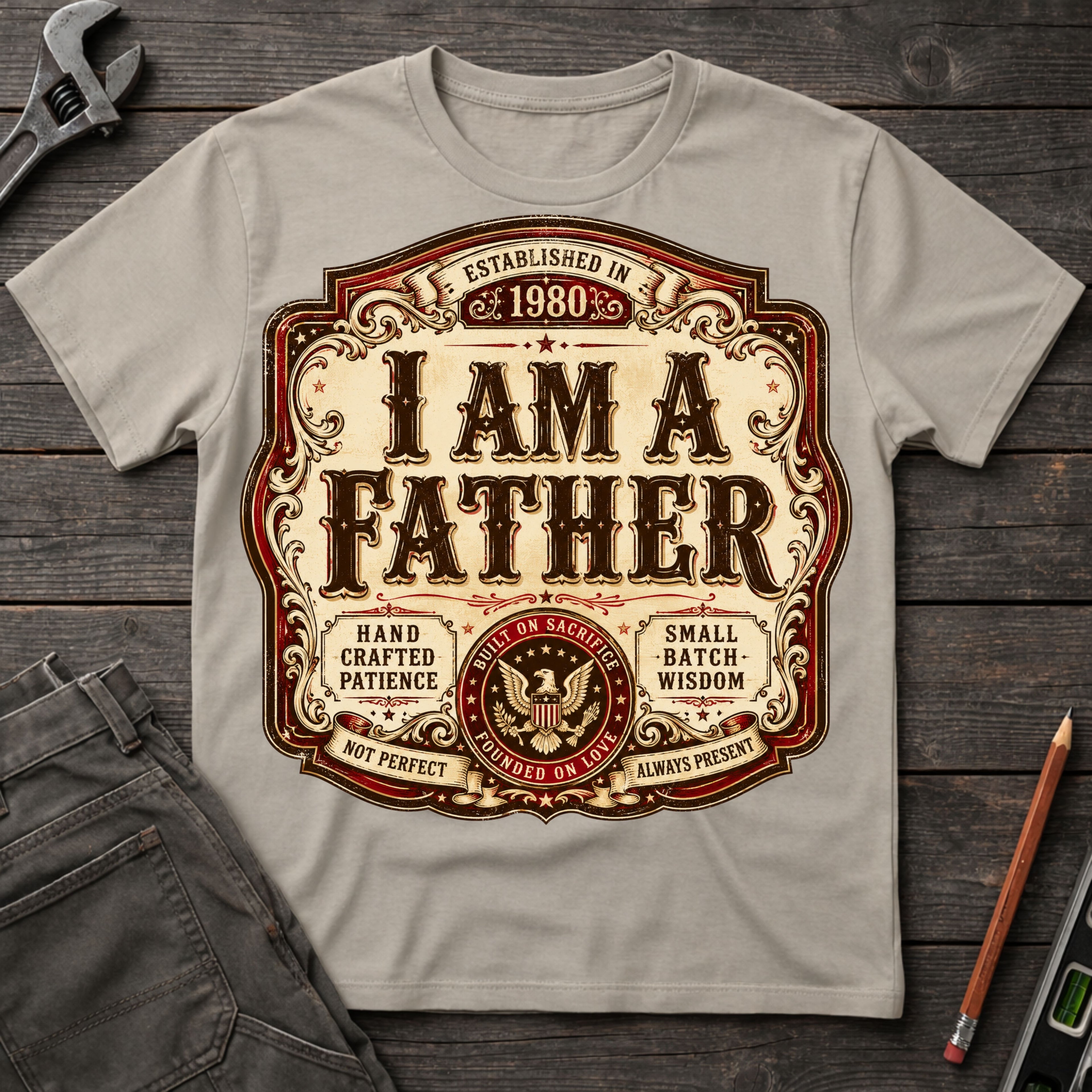 I am a Father Label T-Shirt