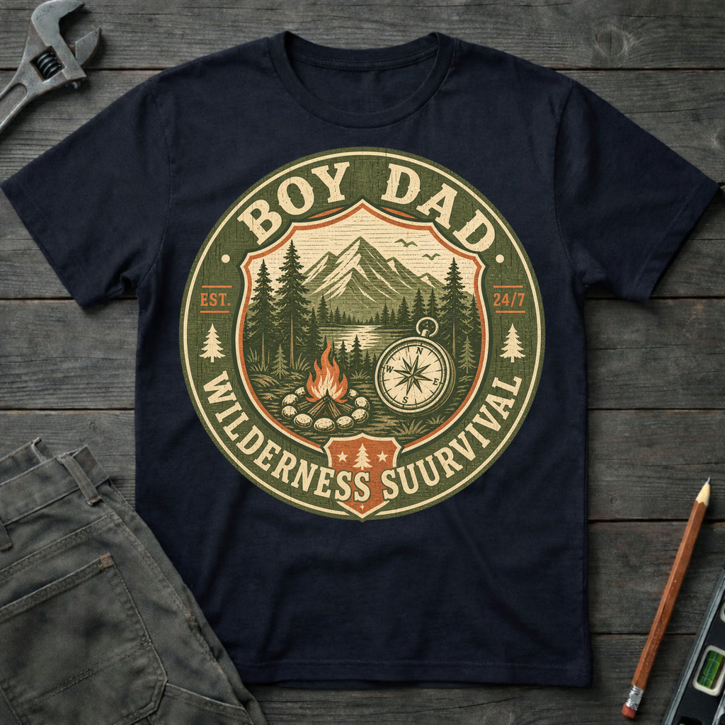 Boy Dad: Wilderness Survivial T-Shirt