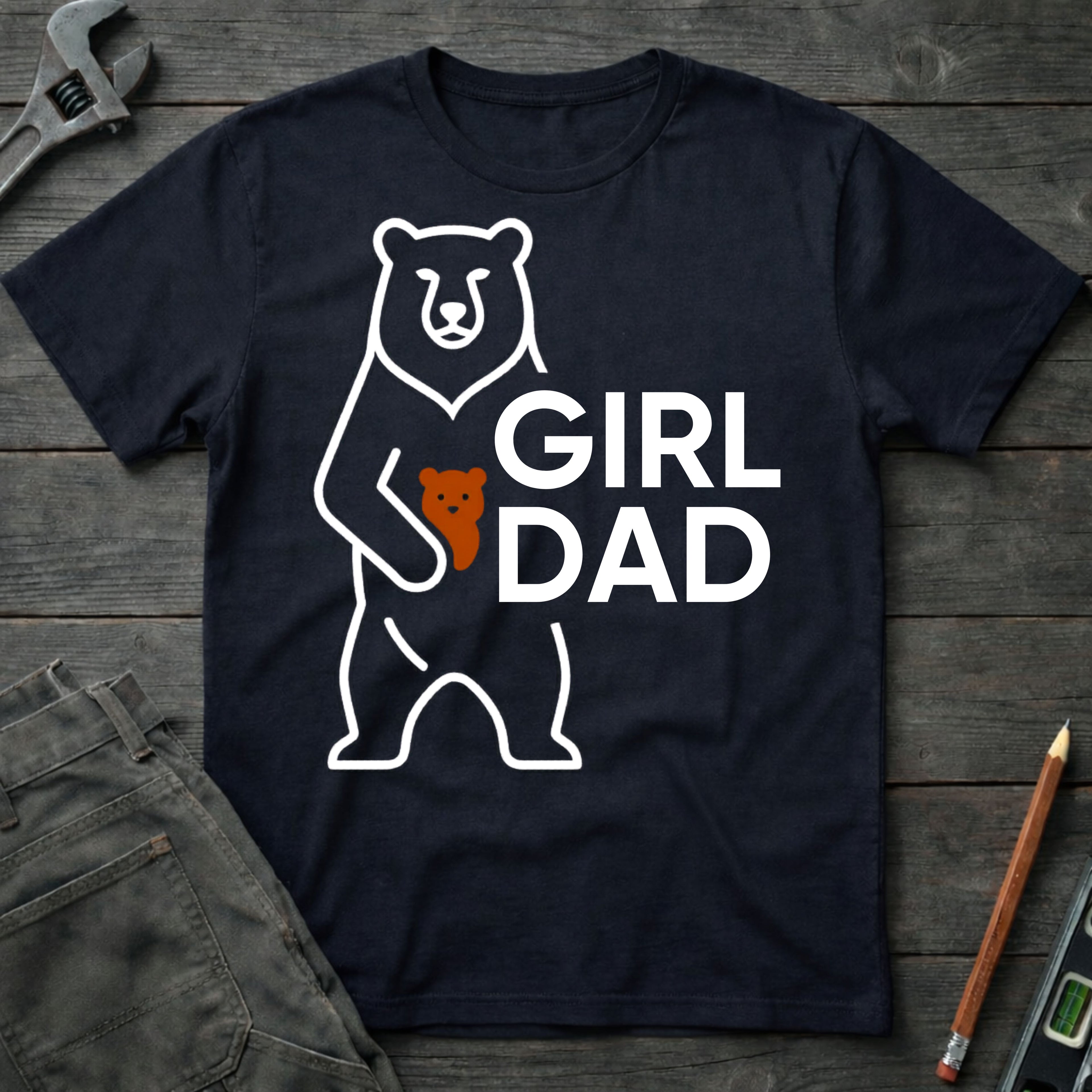 Bear Girl Dad T-Shirt