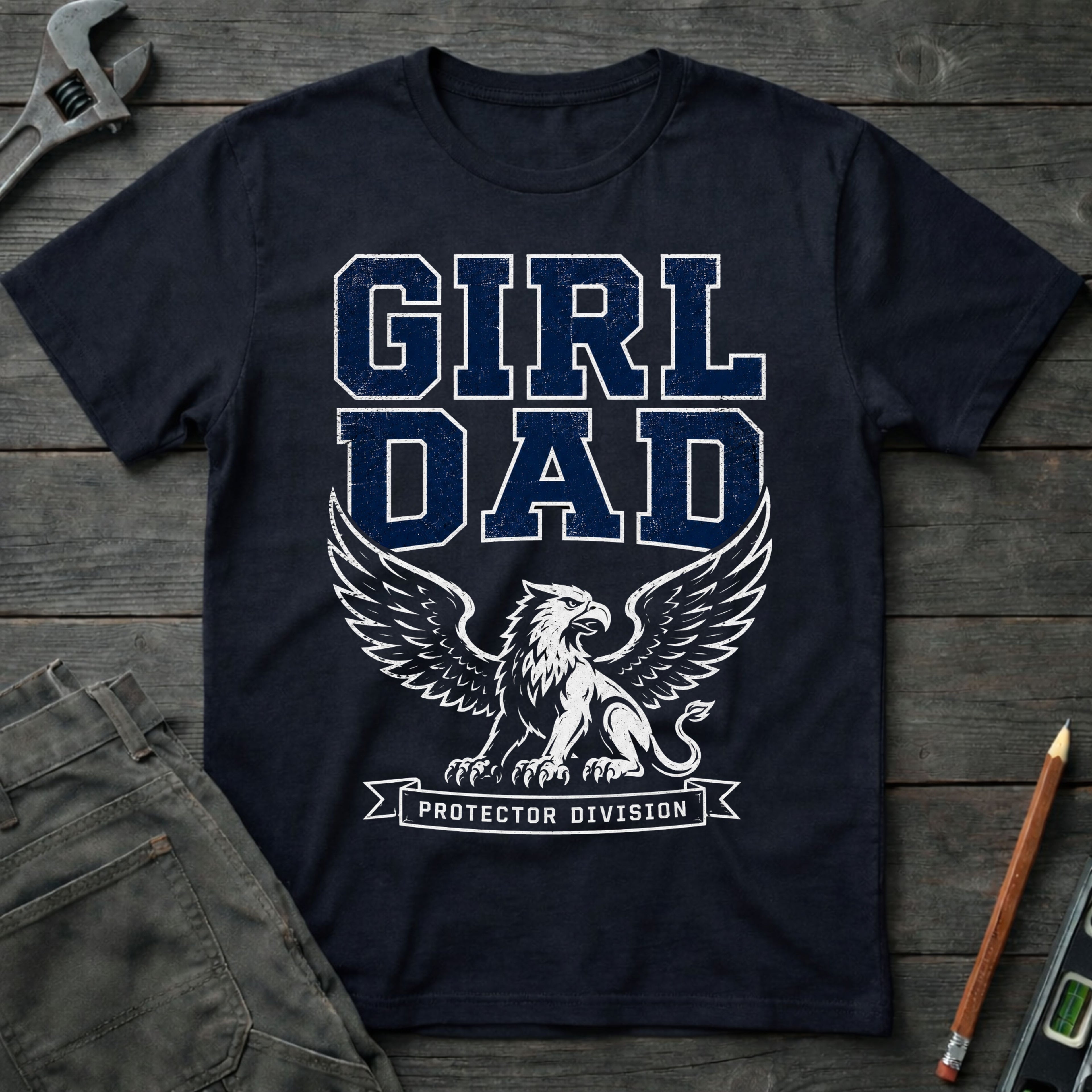 Girl Dad Protector Division T-Shirt