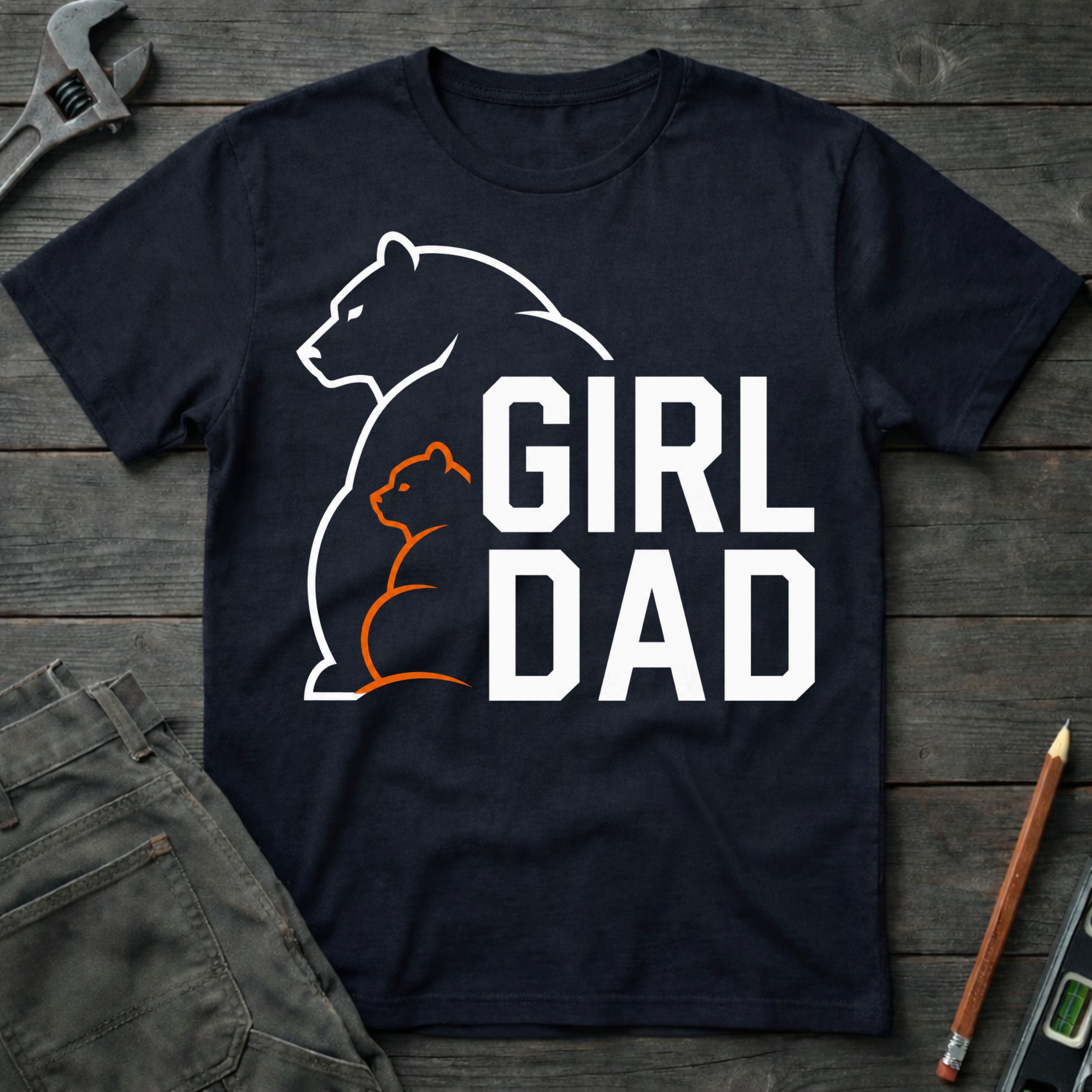 Girl Dad Bear T-Shirt