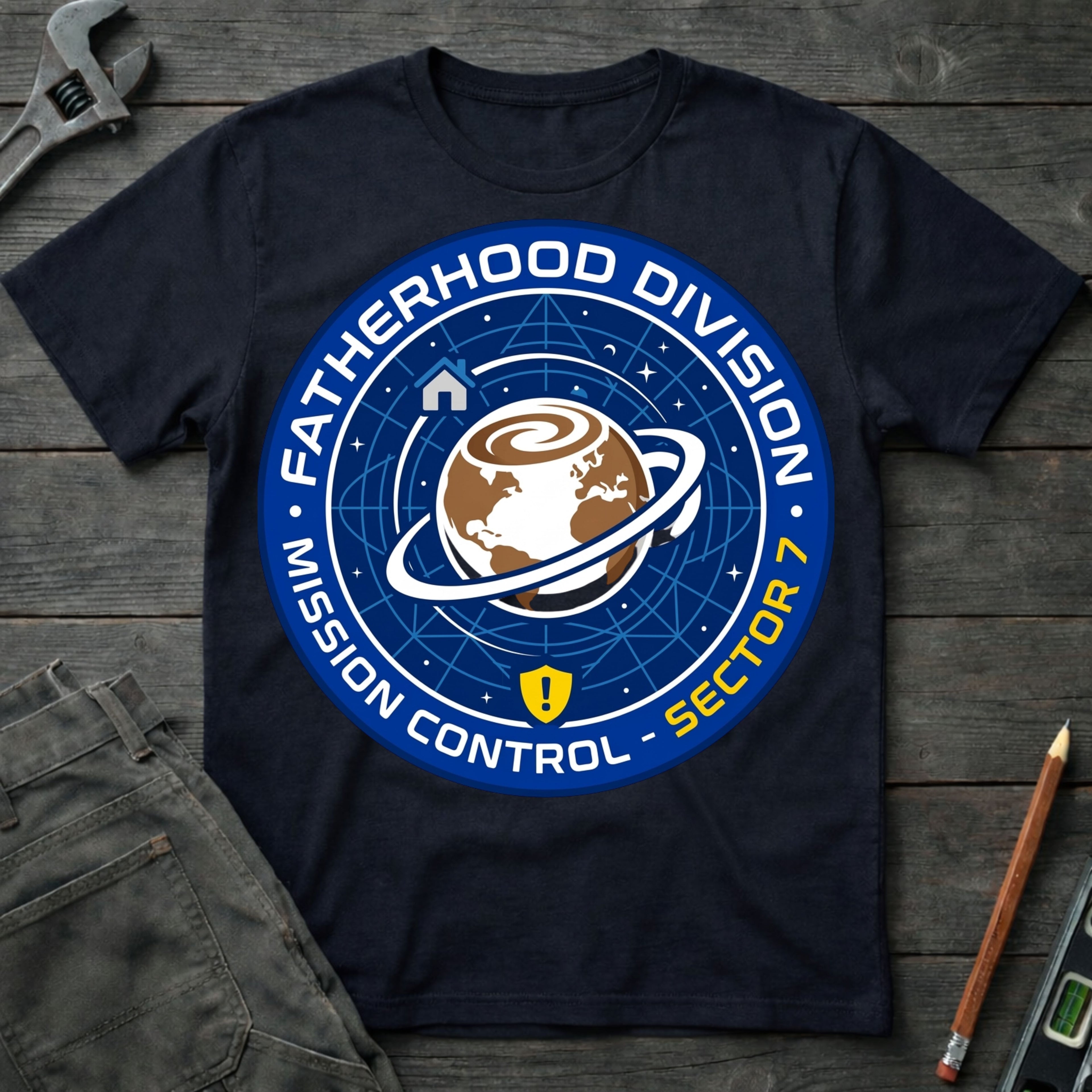 Fatherhood Division: Mission Control T-Shirt