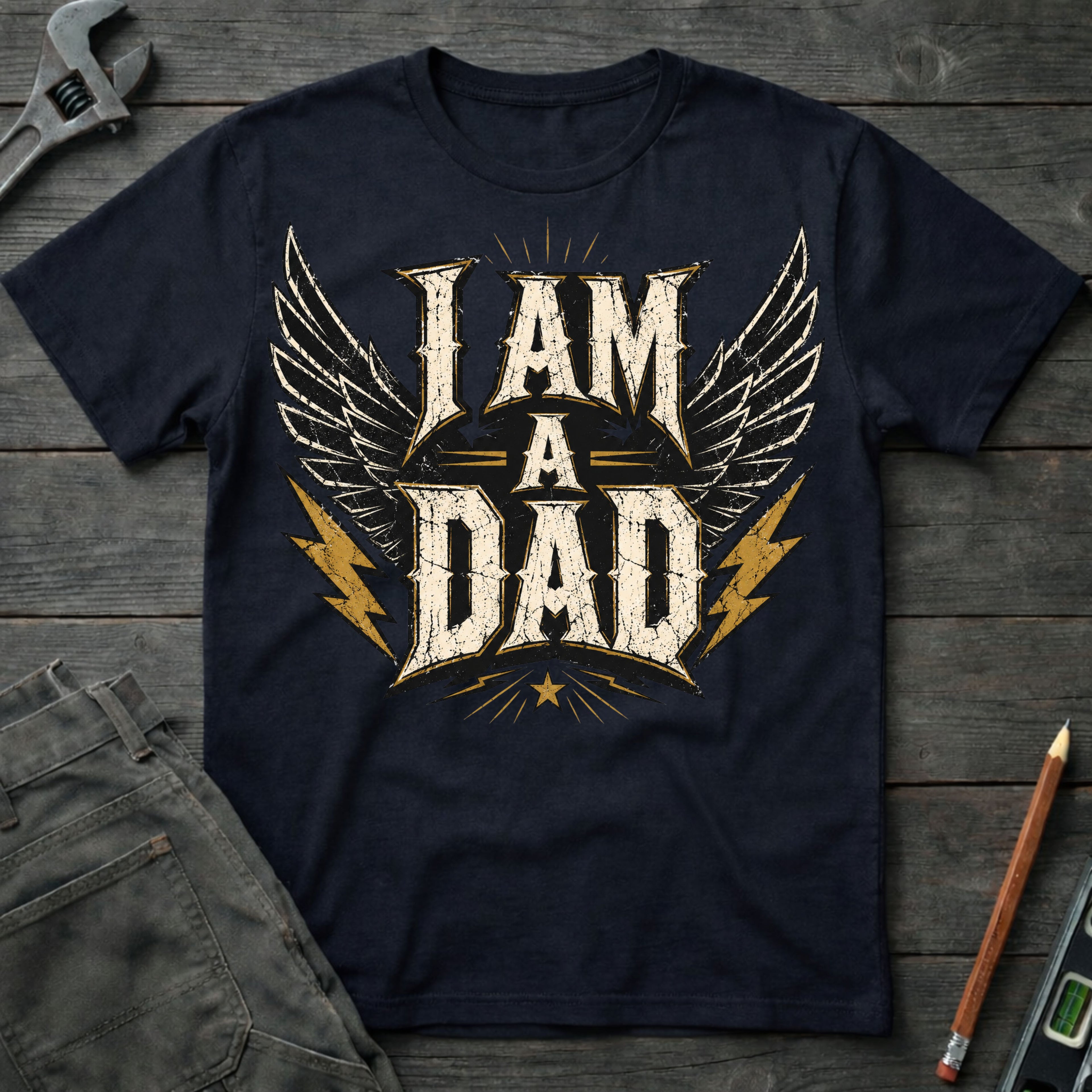 I am a Dad Rock T-Shirt