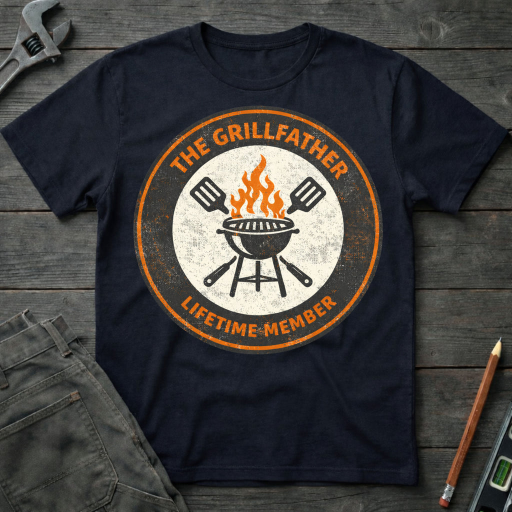 Grillfather Badge T-Shirt