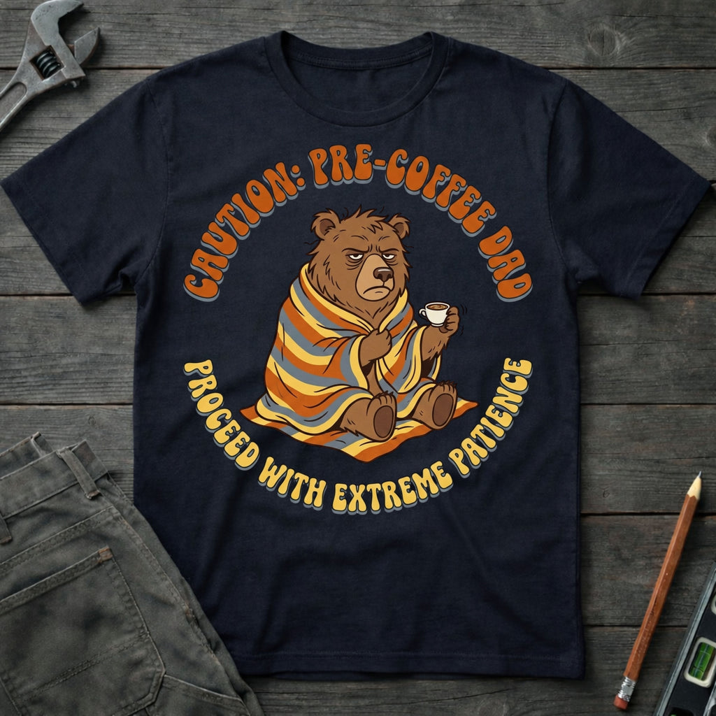 Caution: Pre-Coffee Dad T-Shirt