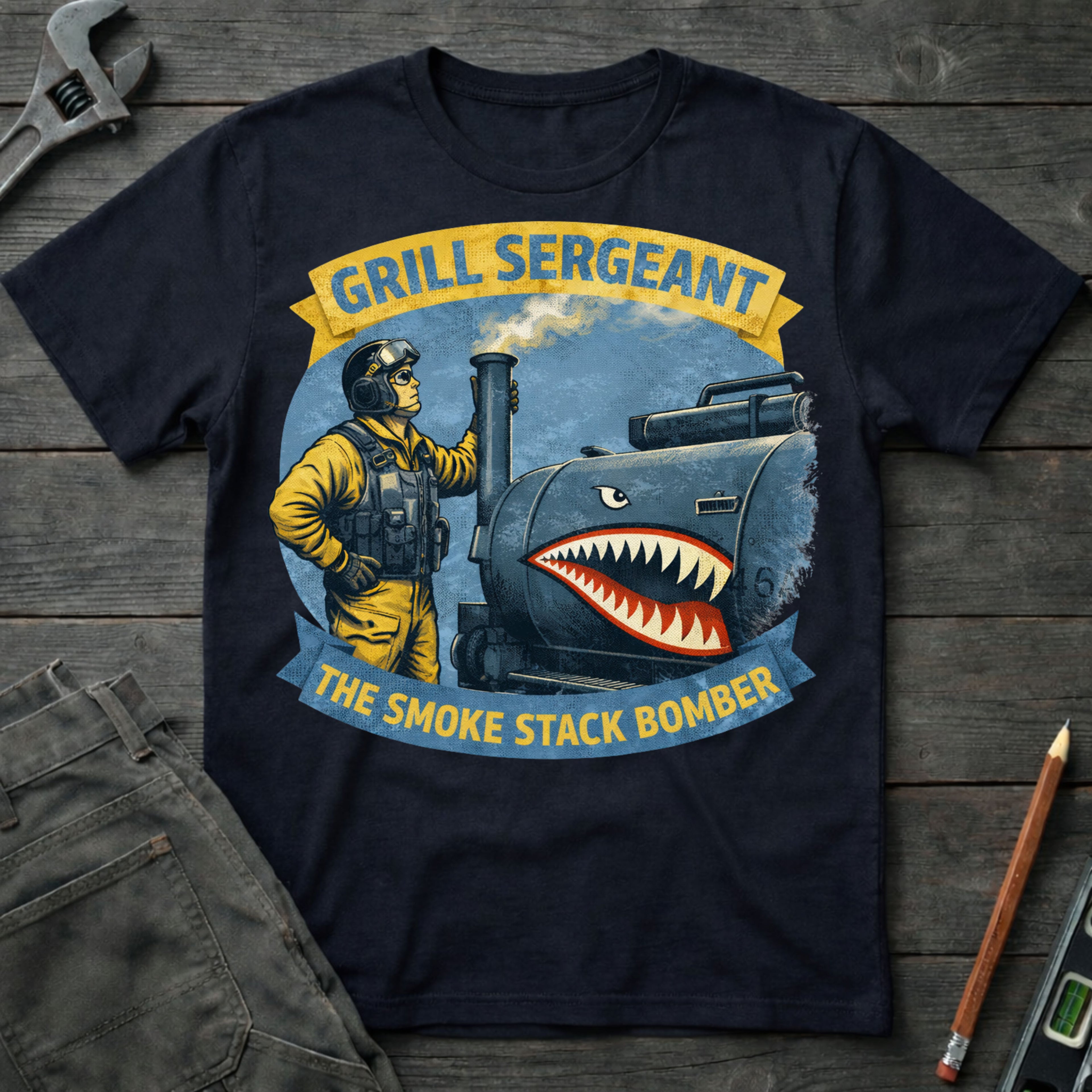 The Smoke Stack Bomber T-Shirt