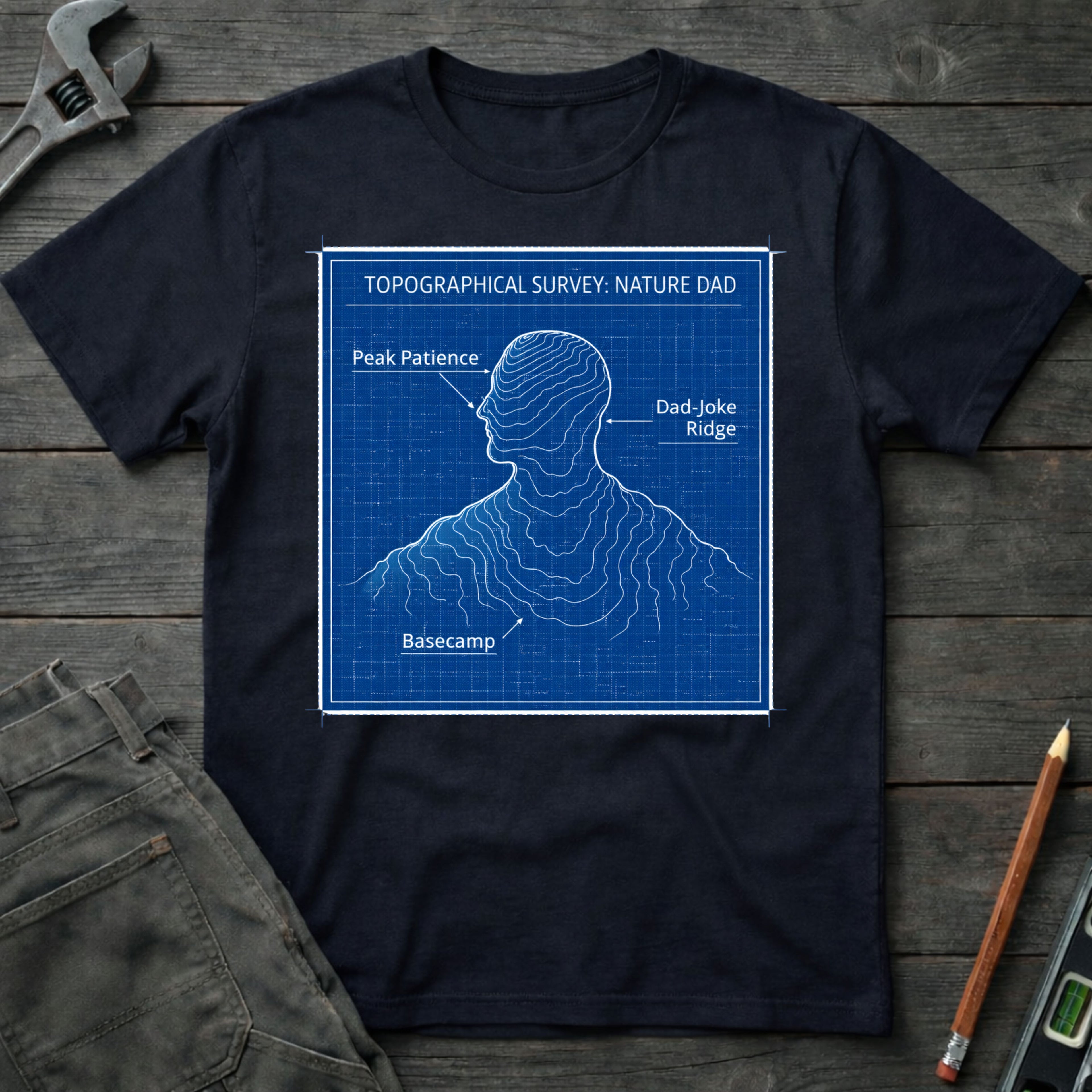 Dad Topography  T-Shirt