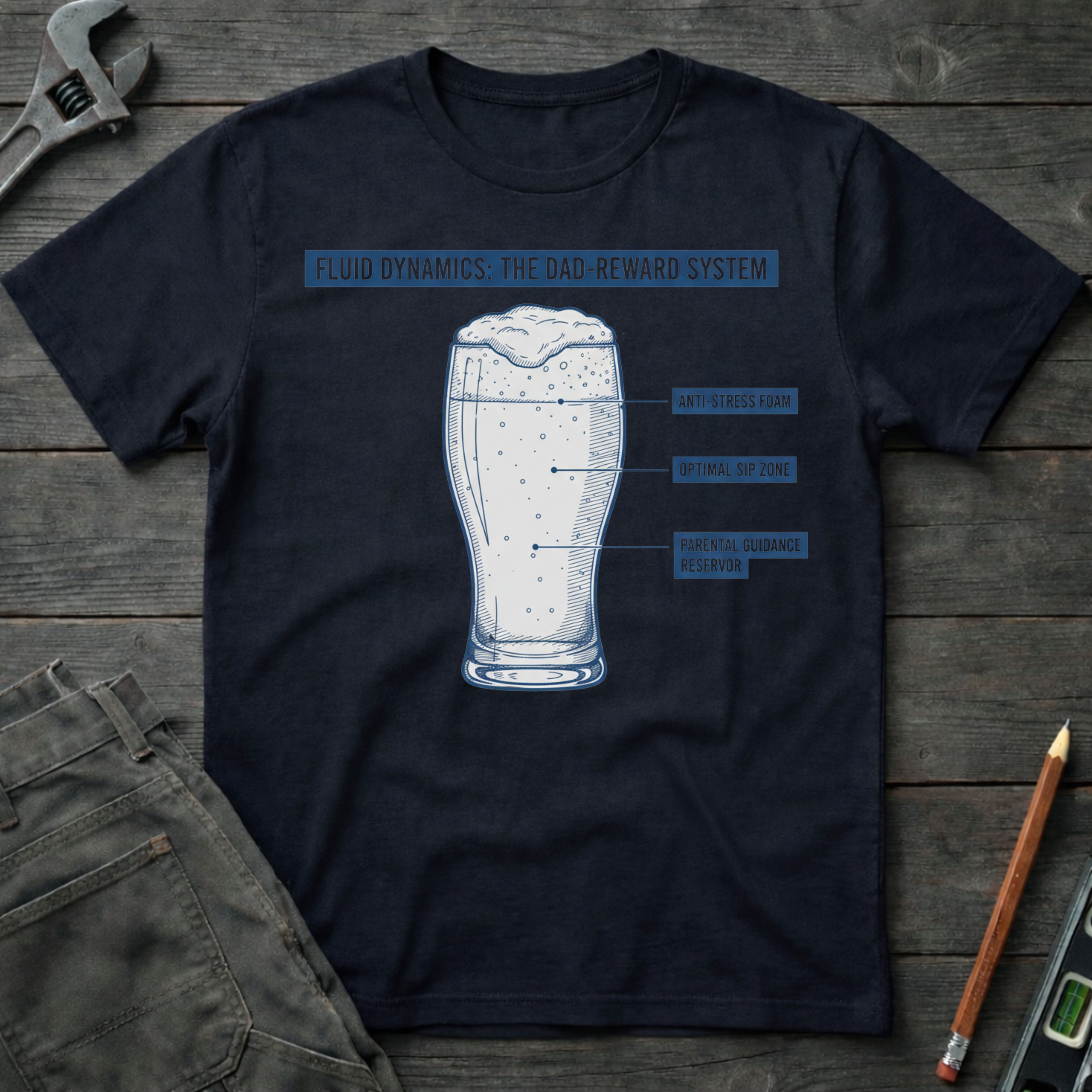 Fluid Dynamics: Dad Edition T-Shirt