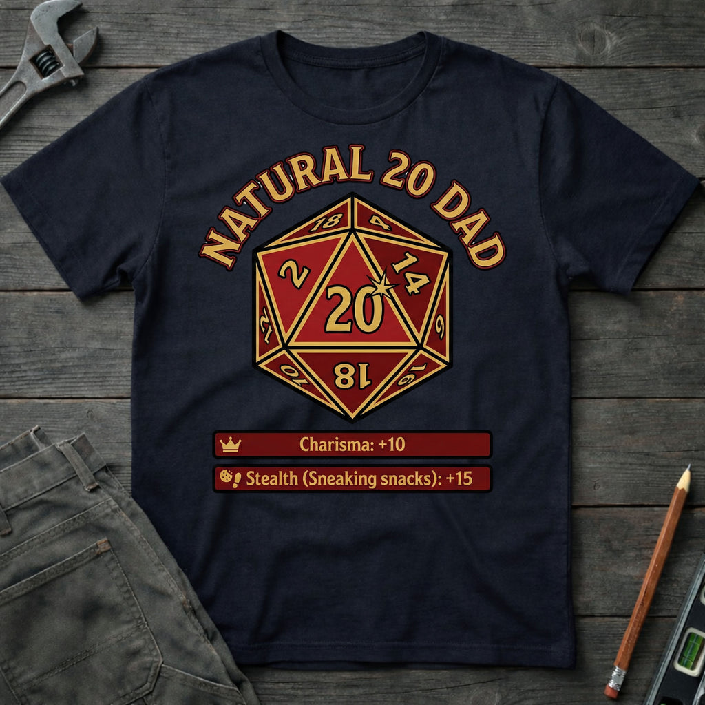 Natural 20 Dad T-Shirt