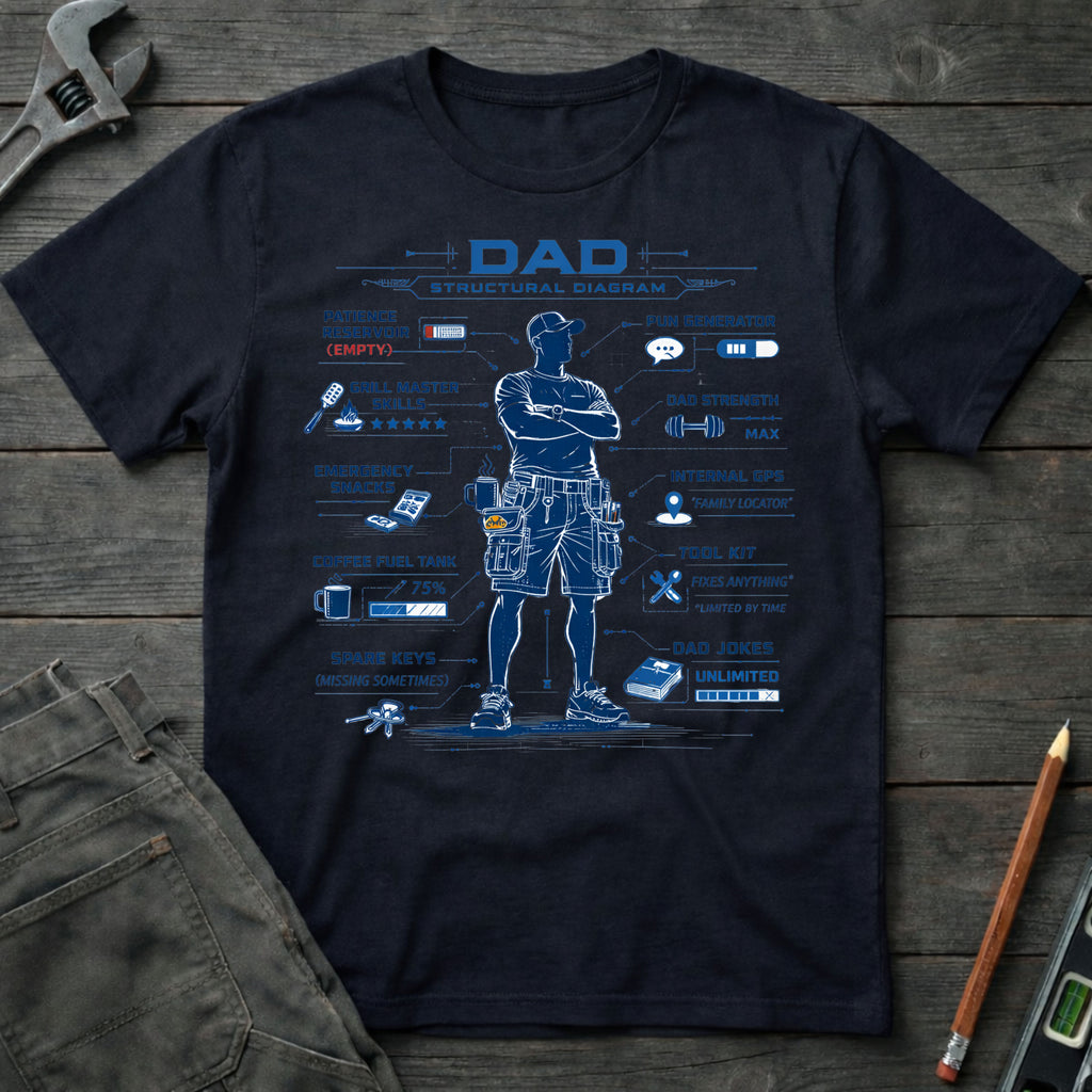 Dad Structural Diagram T-Shirt