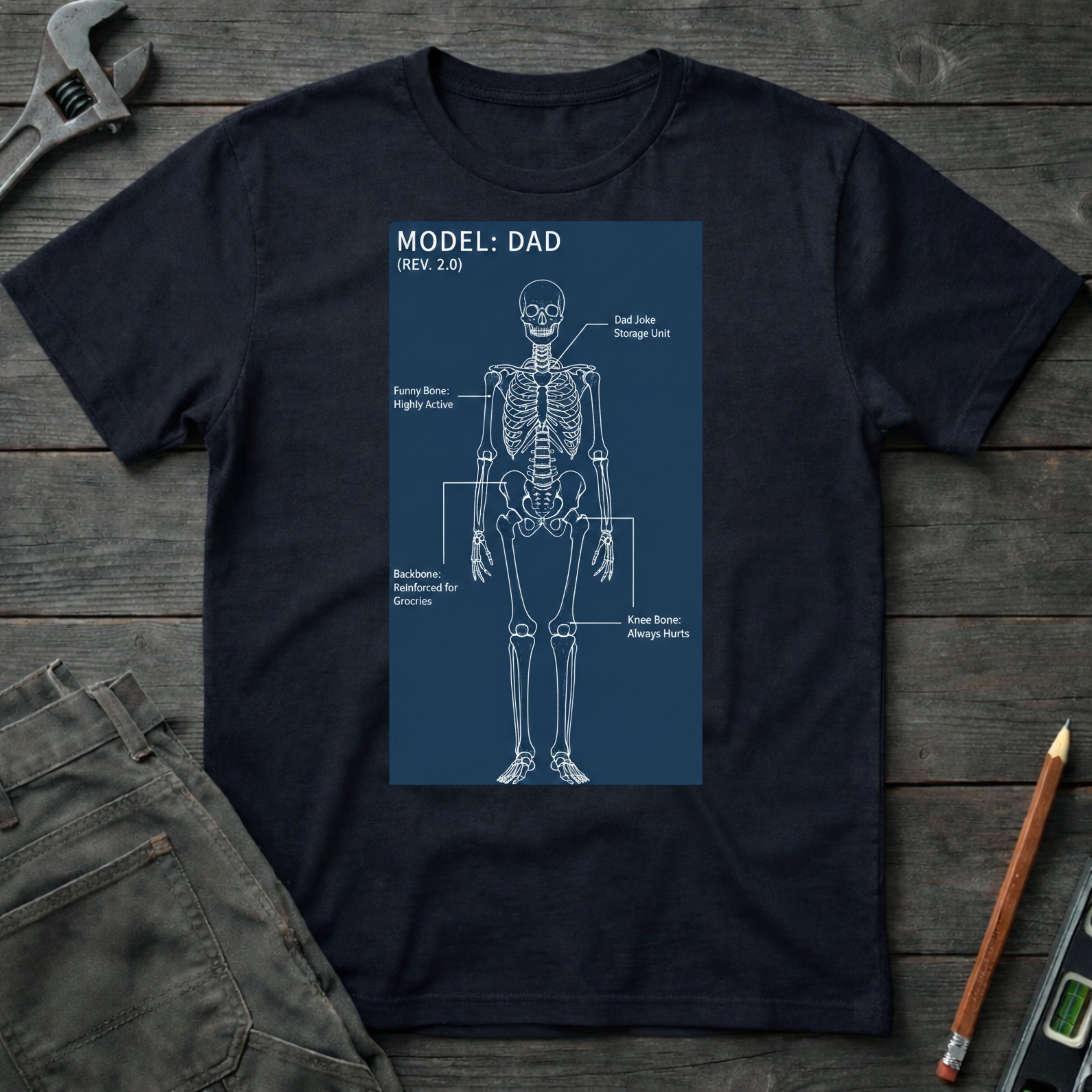 Skeletal Model - Dad T-Shirt