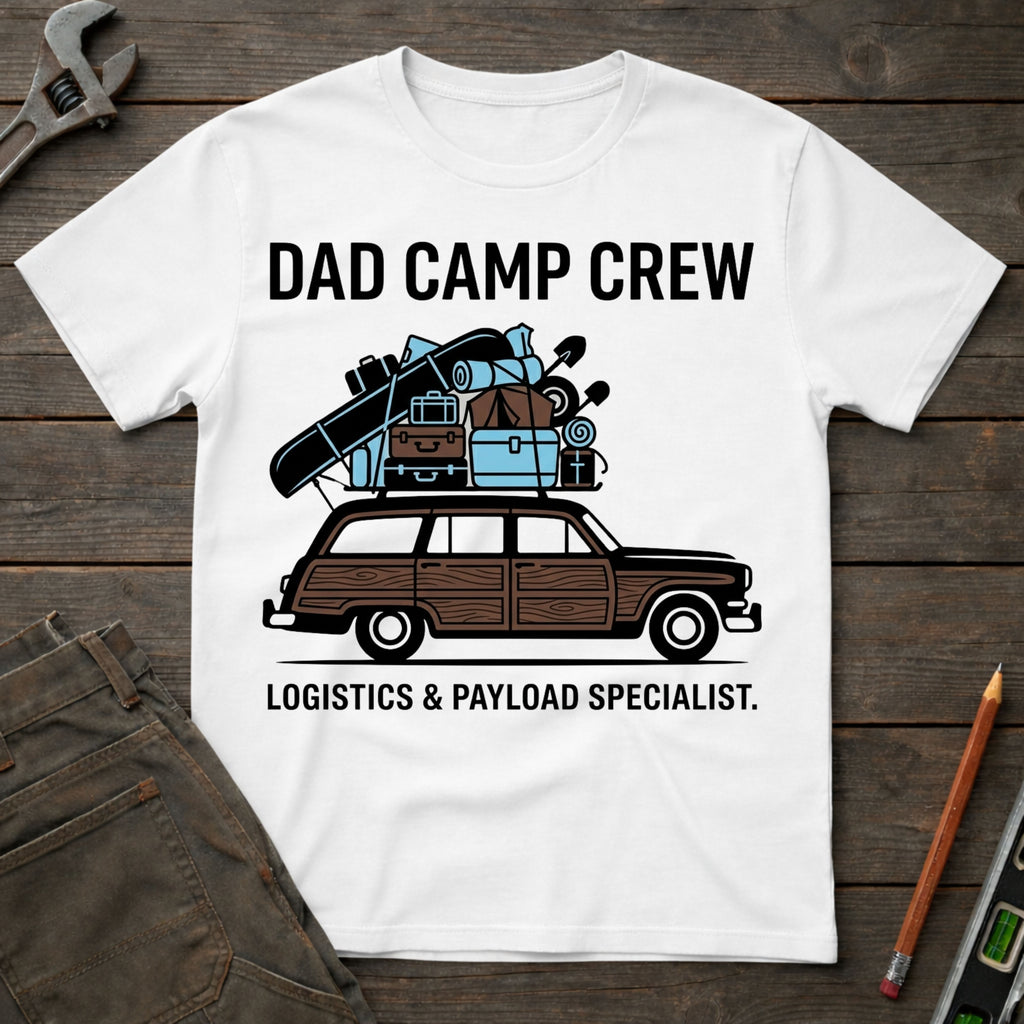 Dad Camp Crew Logistics T-Shirt